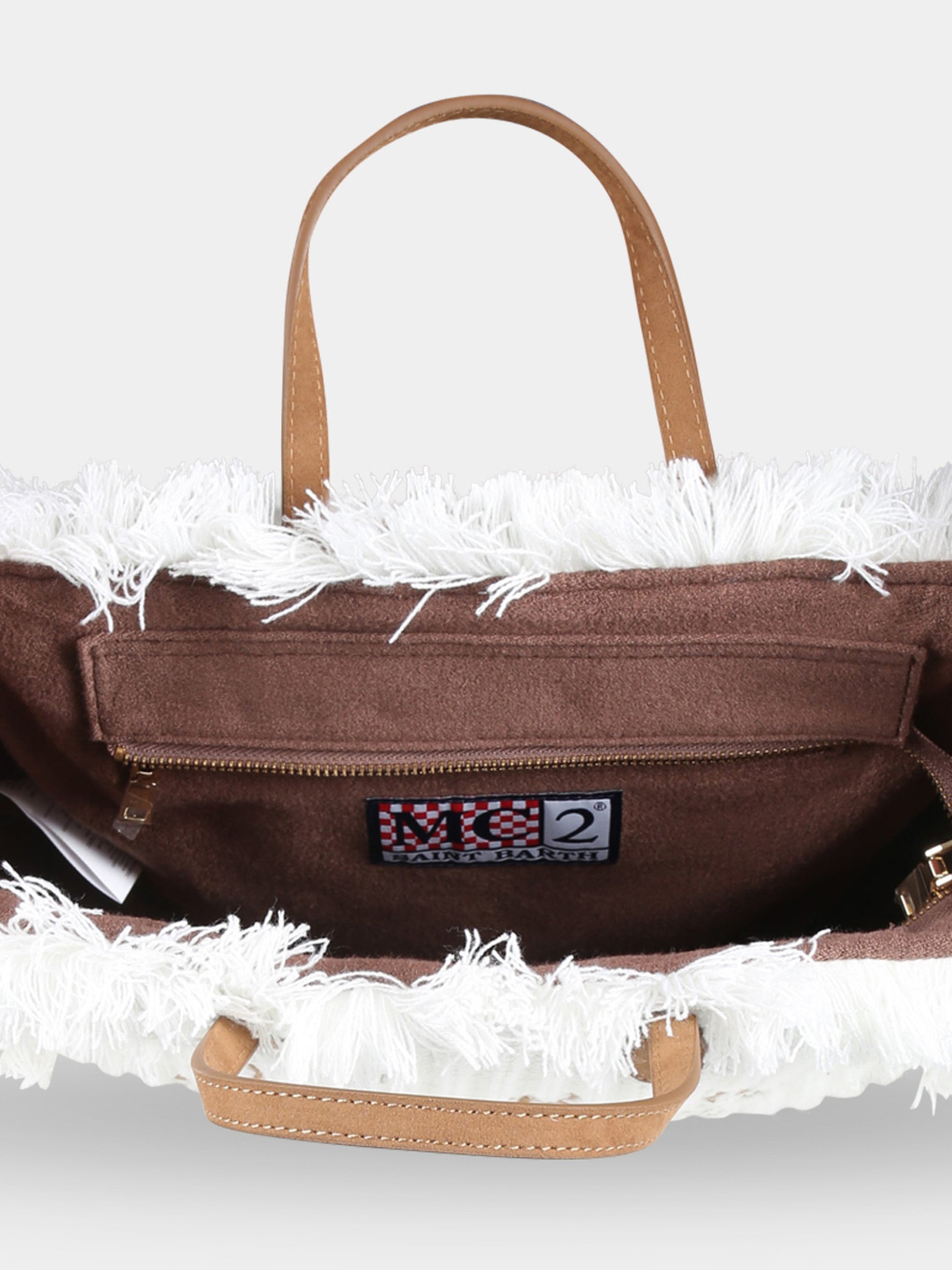 Borsa Colette avorio per bambina con logo,Mc2 Saint Barth,COL0003 - 00502G