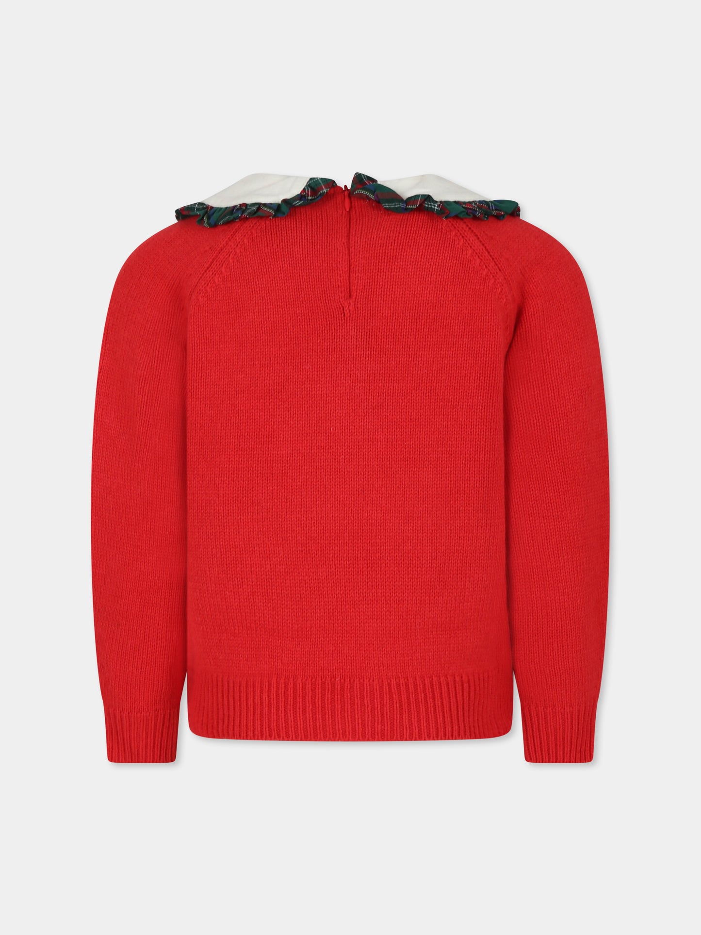 Maglione rosso per bambina con Snoopy,Mc2 Saint Barth,CAJ001 - 00053G