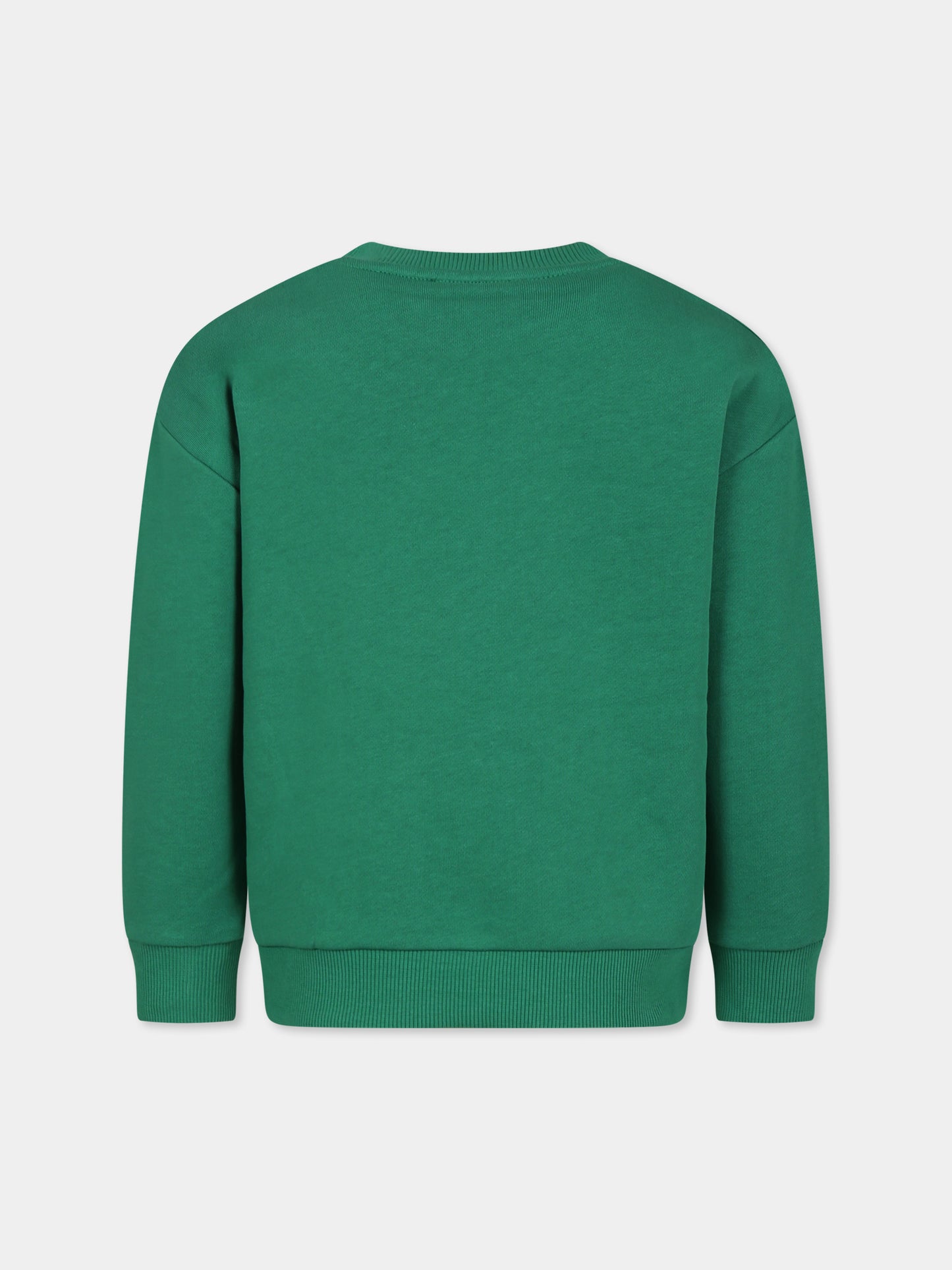 Felpa verde per bambino con tigre,Kenzo Kids,K60581 719