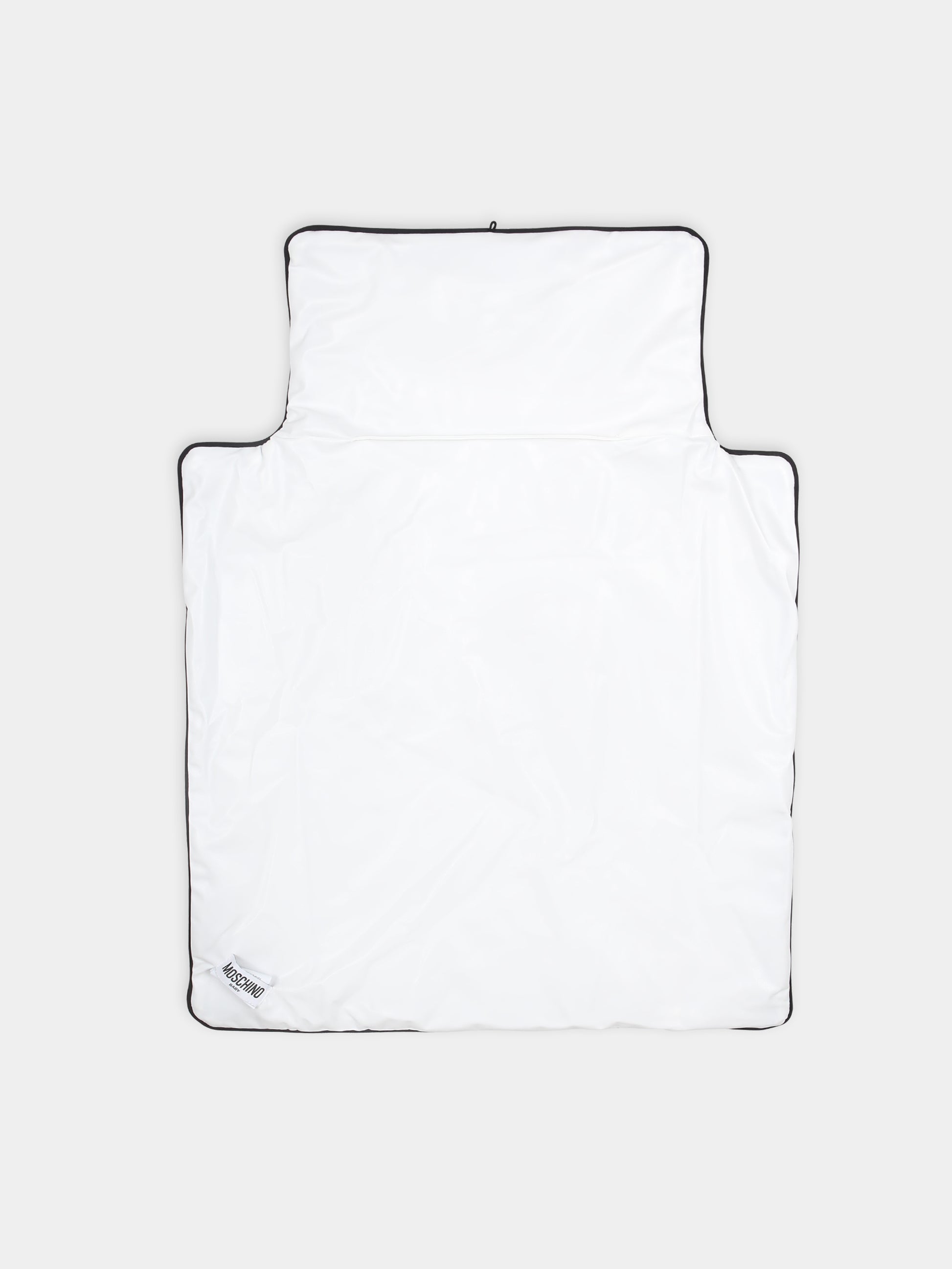 Borsa mamma nera per neonati con Teddy Bear e logo,Moschino Kids,MOX03P LCA26 60100