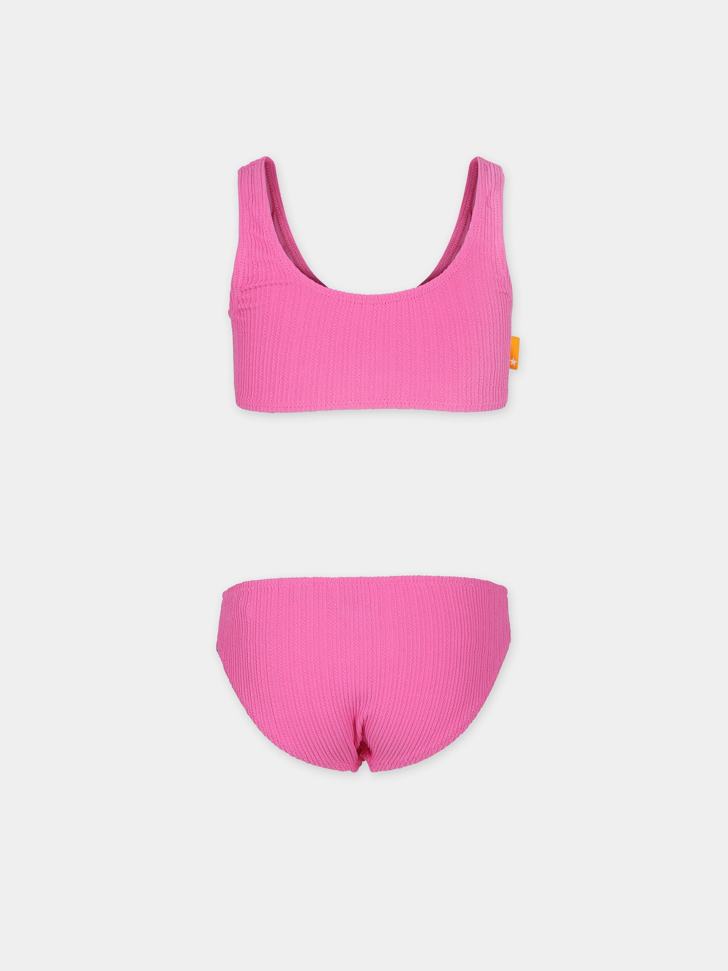 Bikini fucsia per bambina con logo,Molo,8S24P109 8854