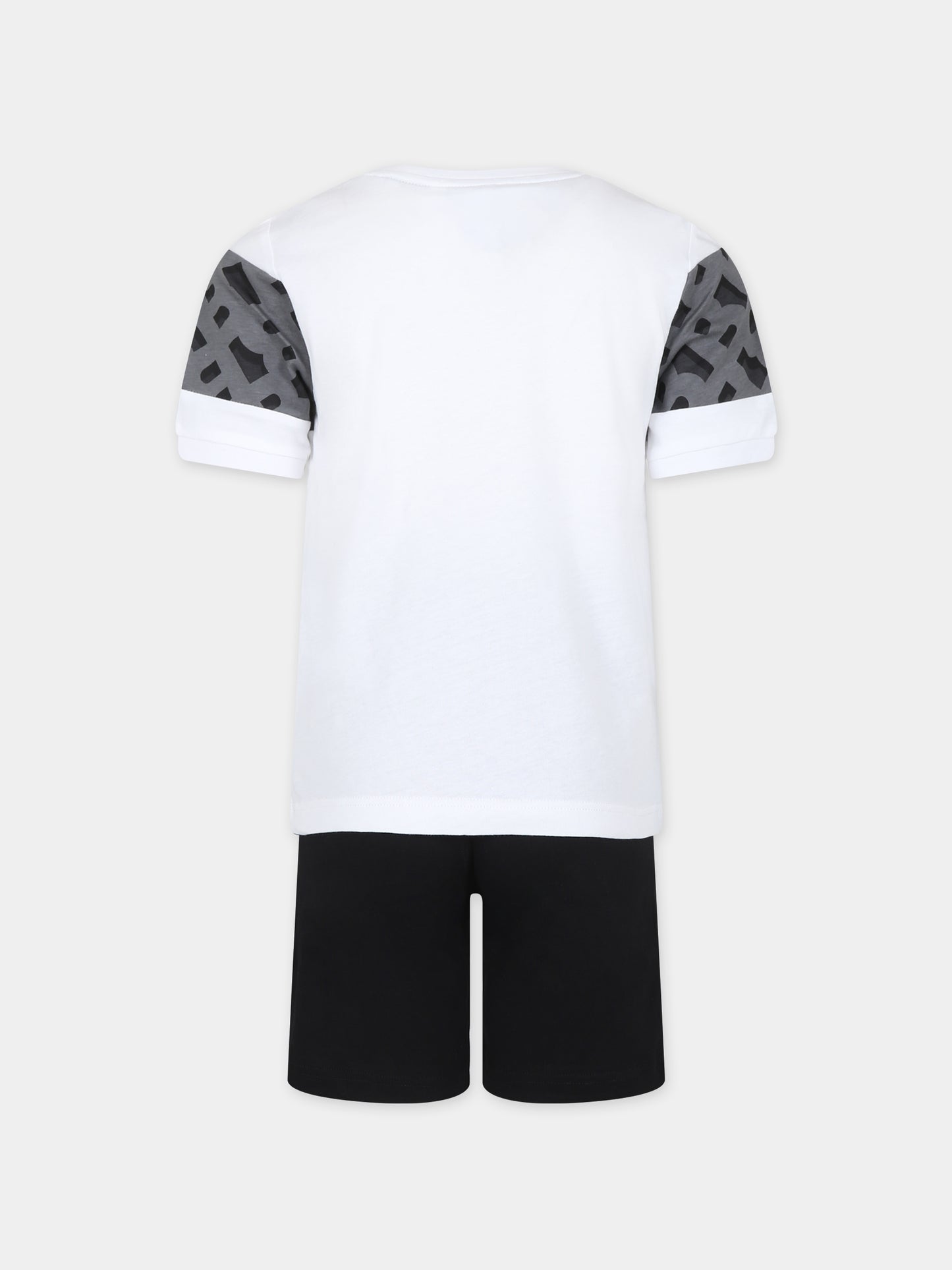 Completo bianco per bambino con logo,Boss,J50746 10P