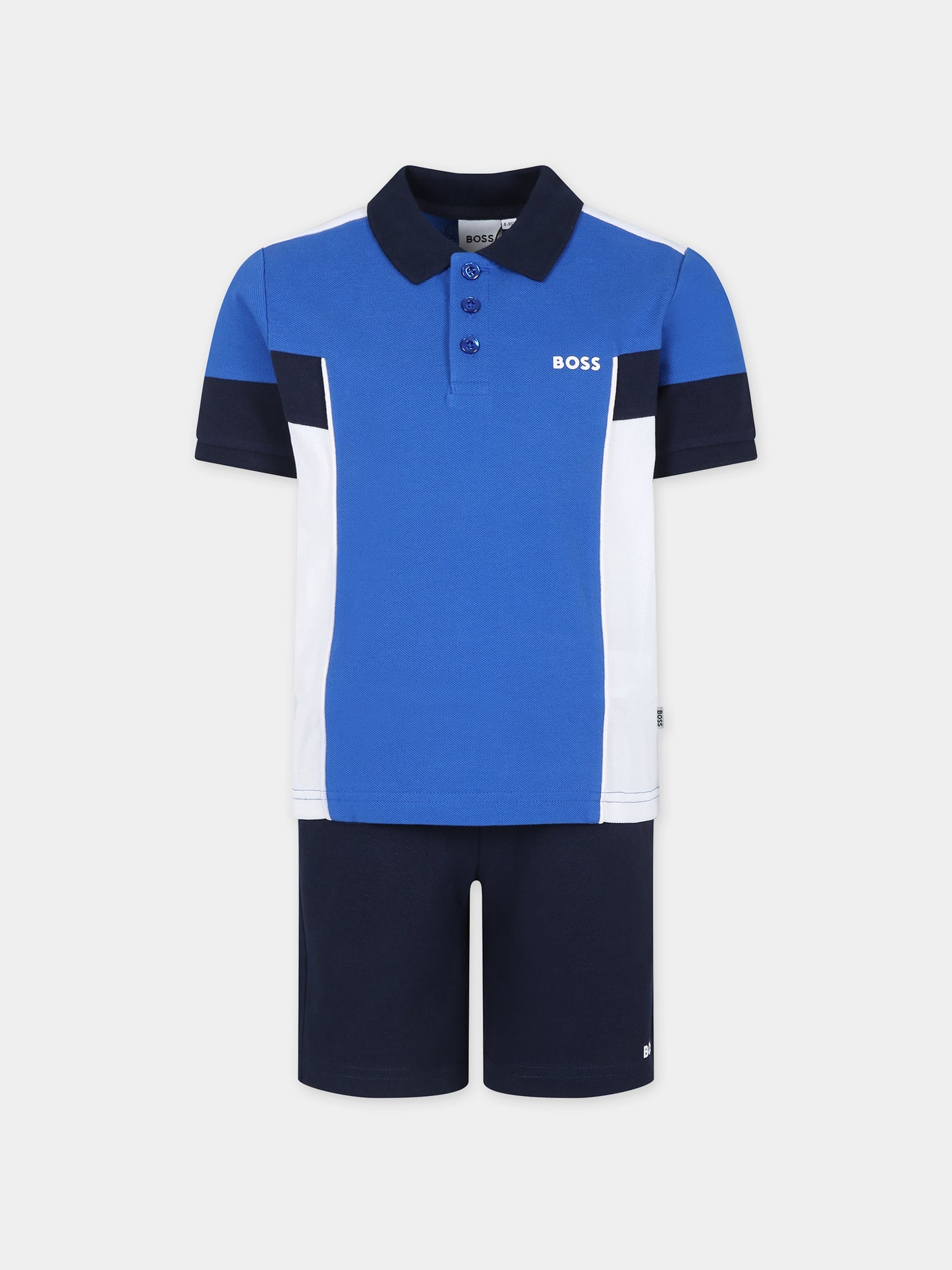 Completo blu per bambino con logo,Boss,J50753 872