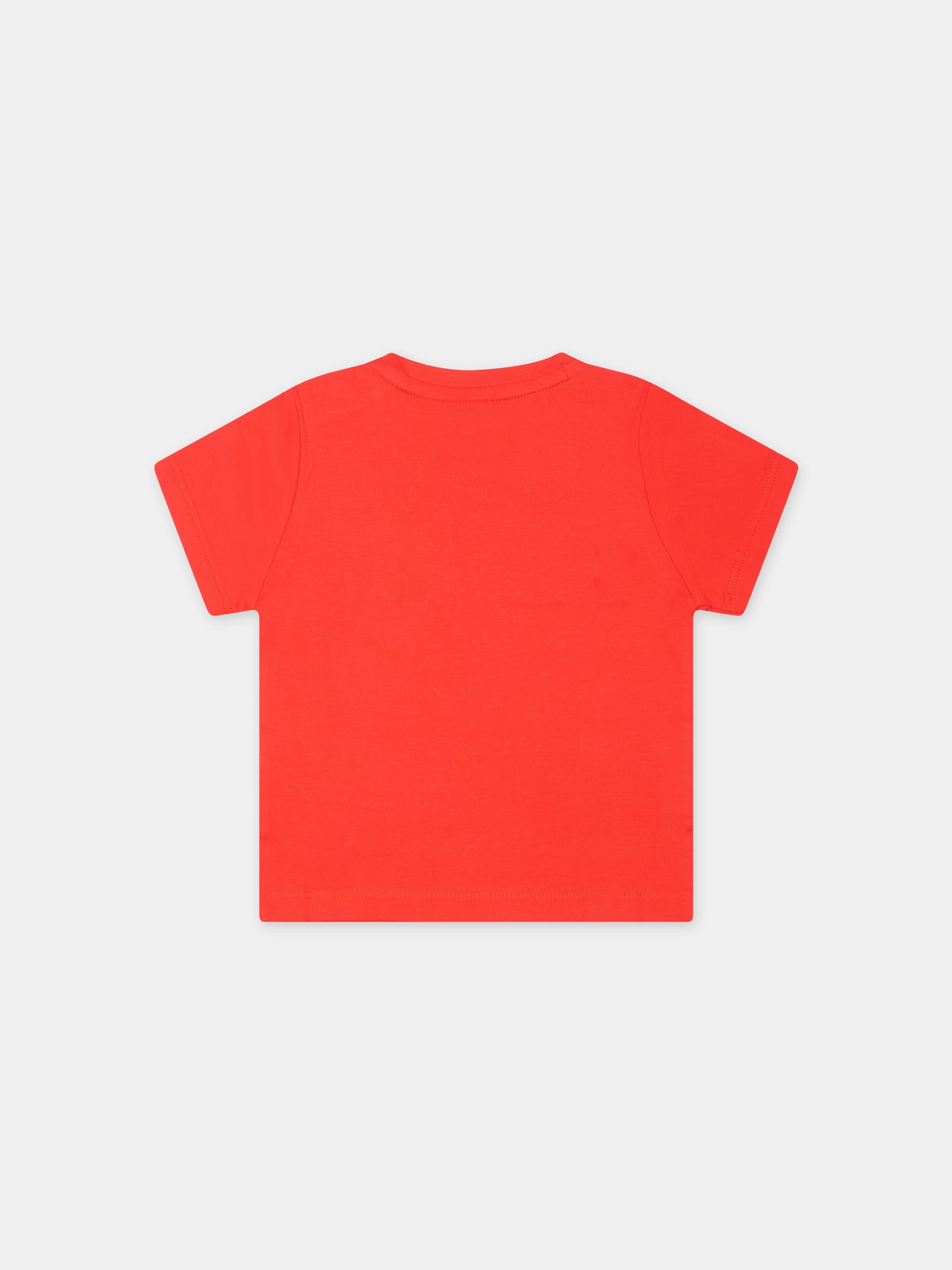 T-shirt rossa per neonato con logo,Boss,J50601 997