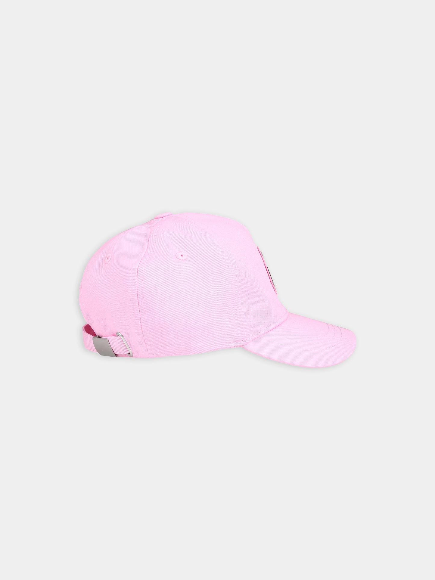 Cappello rosa per bambina con Choupette e strass,Karl Lagerfeld Kids,Z30165 47F