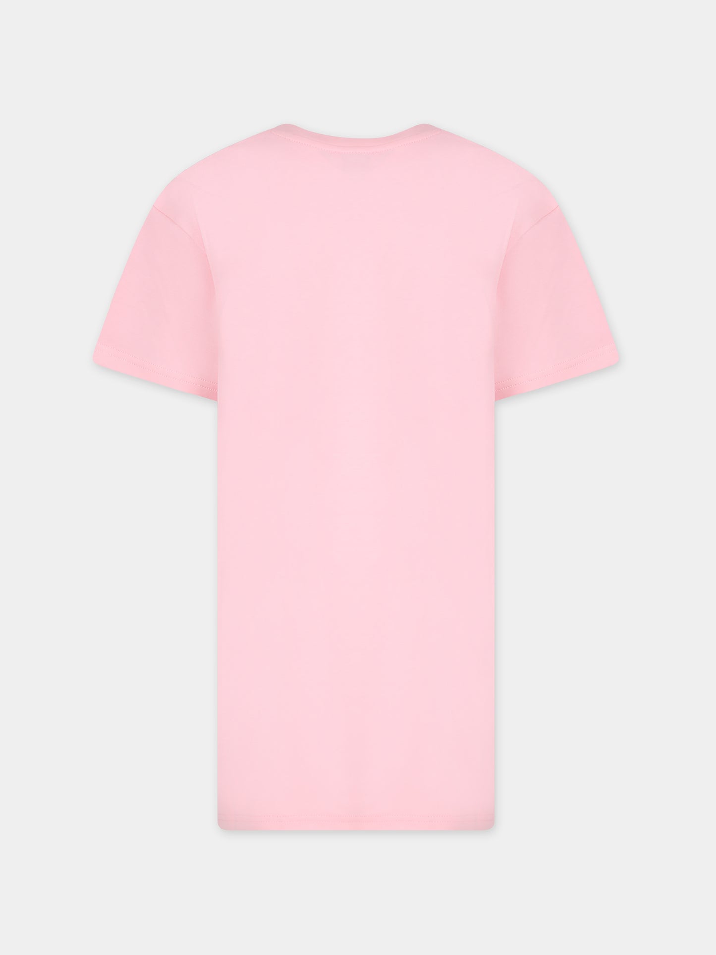 Vestito rosa per bambina con stampa borsa e logo,Marc Jacobs,W60072 45T