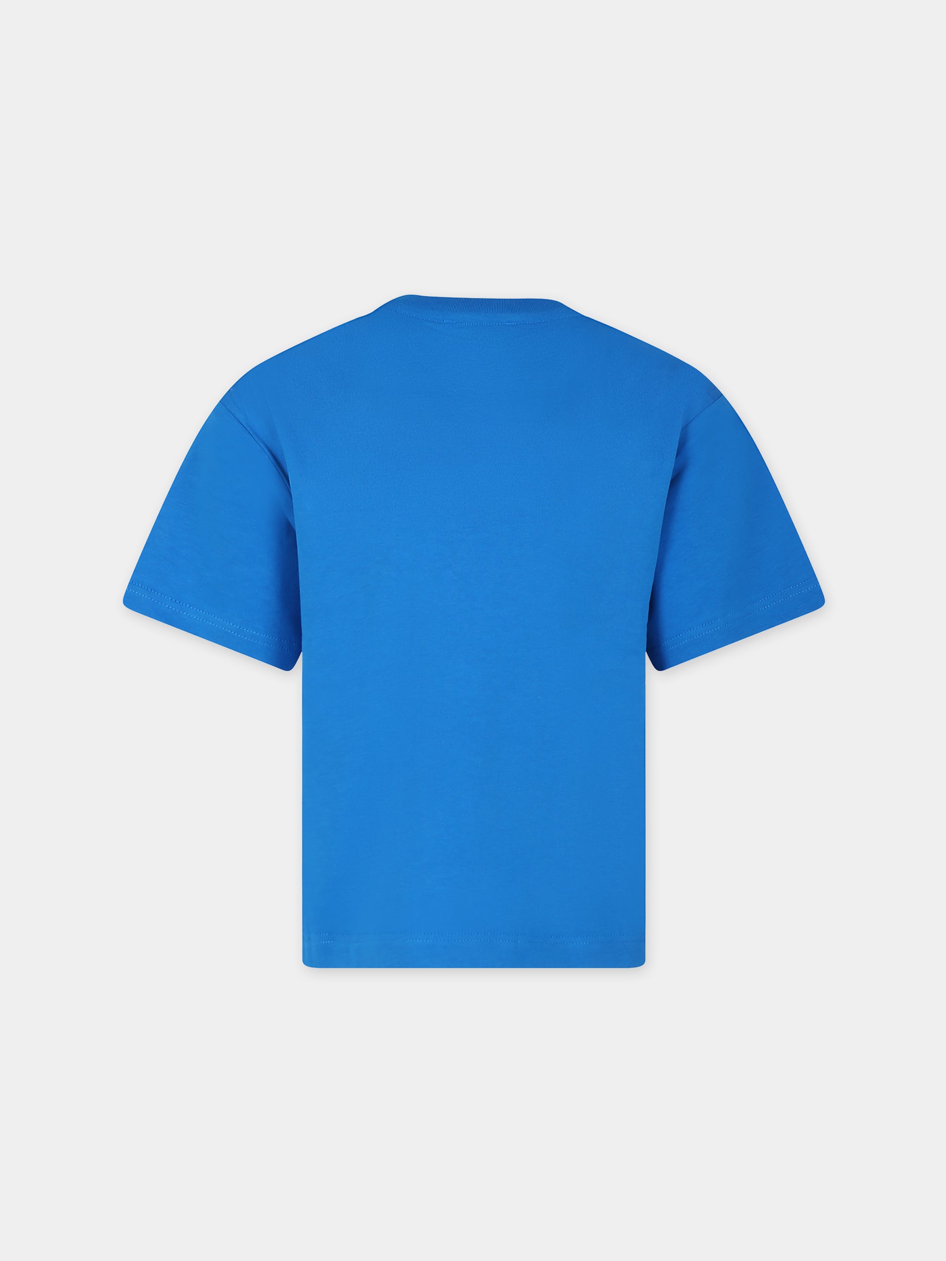 T-shirt blu per bambini con logo,Marc Jacobs,W60039 873