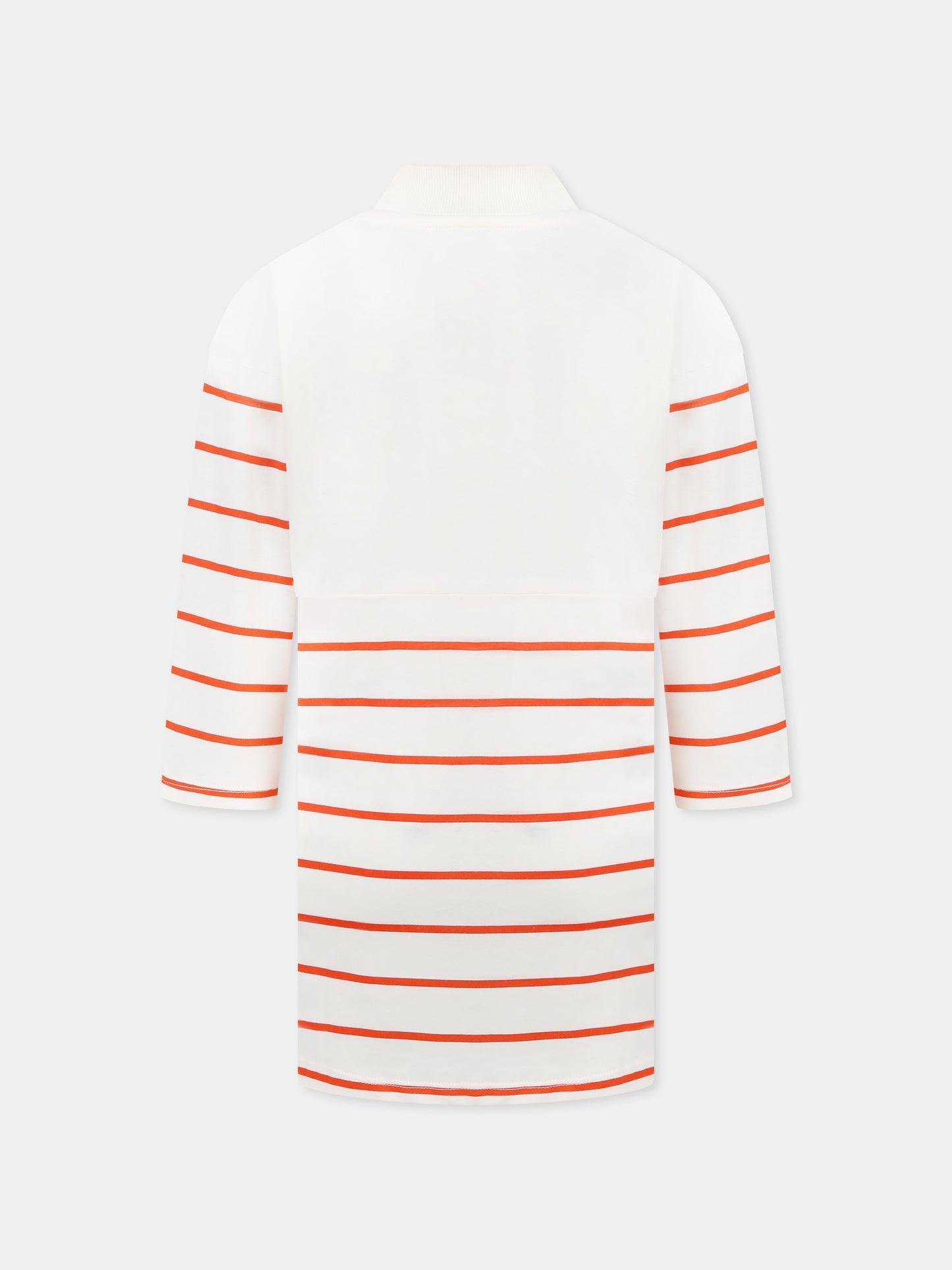 Robe ivoire pour fille avec imprimé foulard