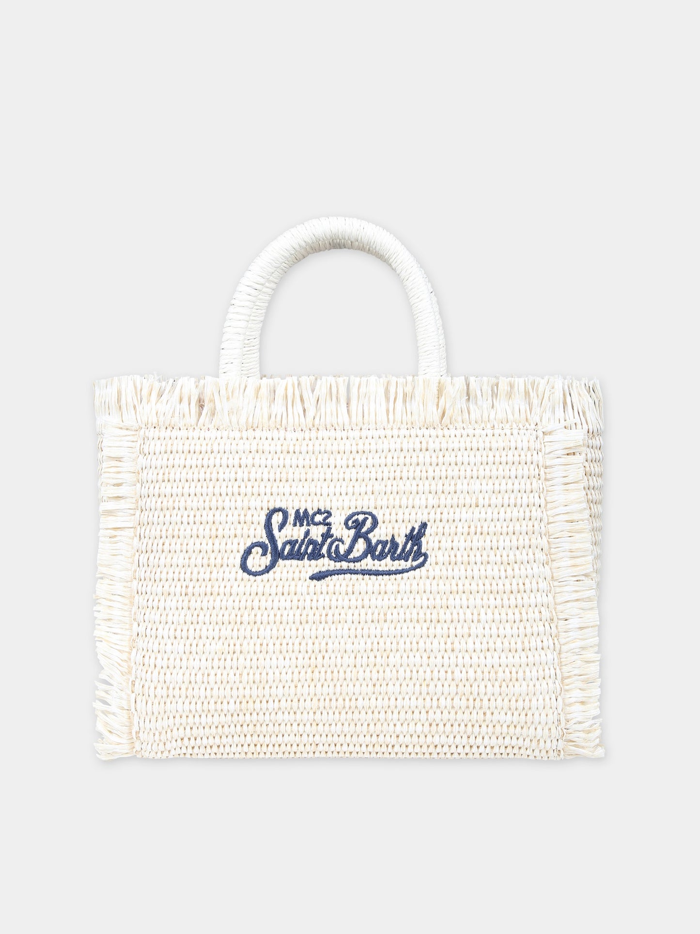 Borsa avorio per bambina con logo,Mc2 Saint Barth,VAMI009 02783F