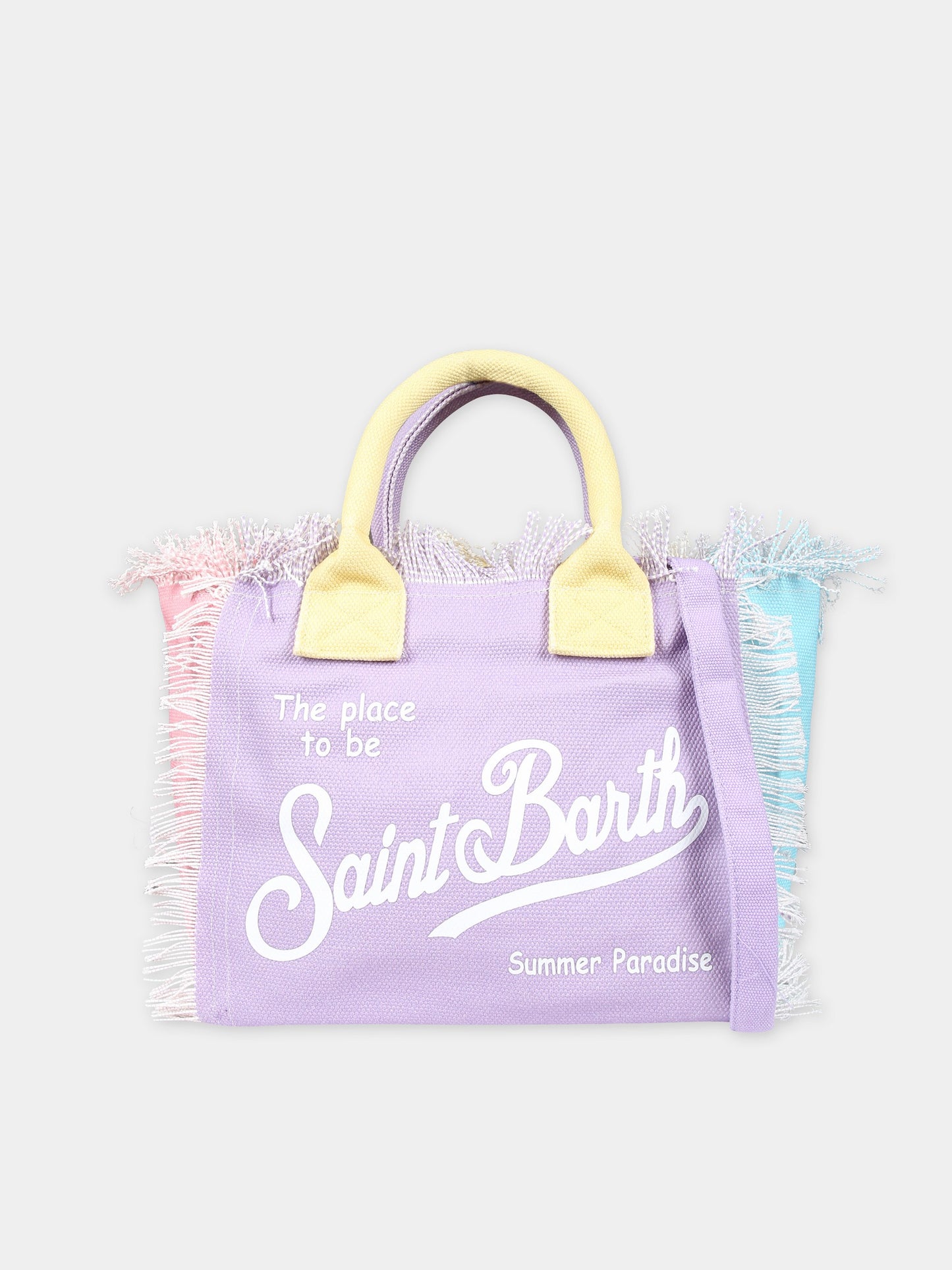 Borsa mare multicolor per bambina con logo,Mc2 Saint Barth,COL0001 01047F