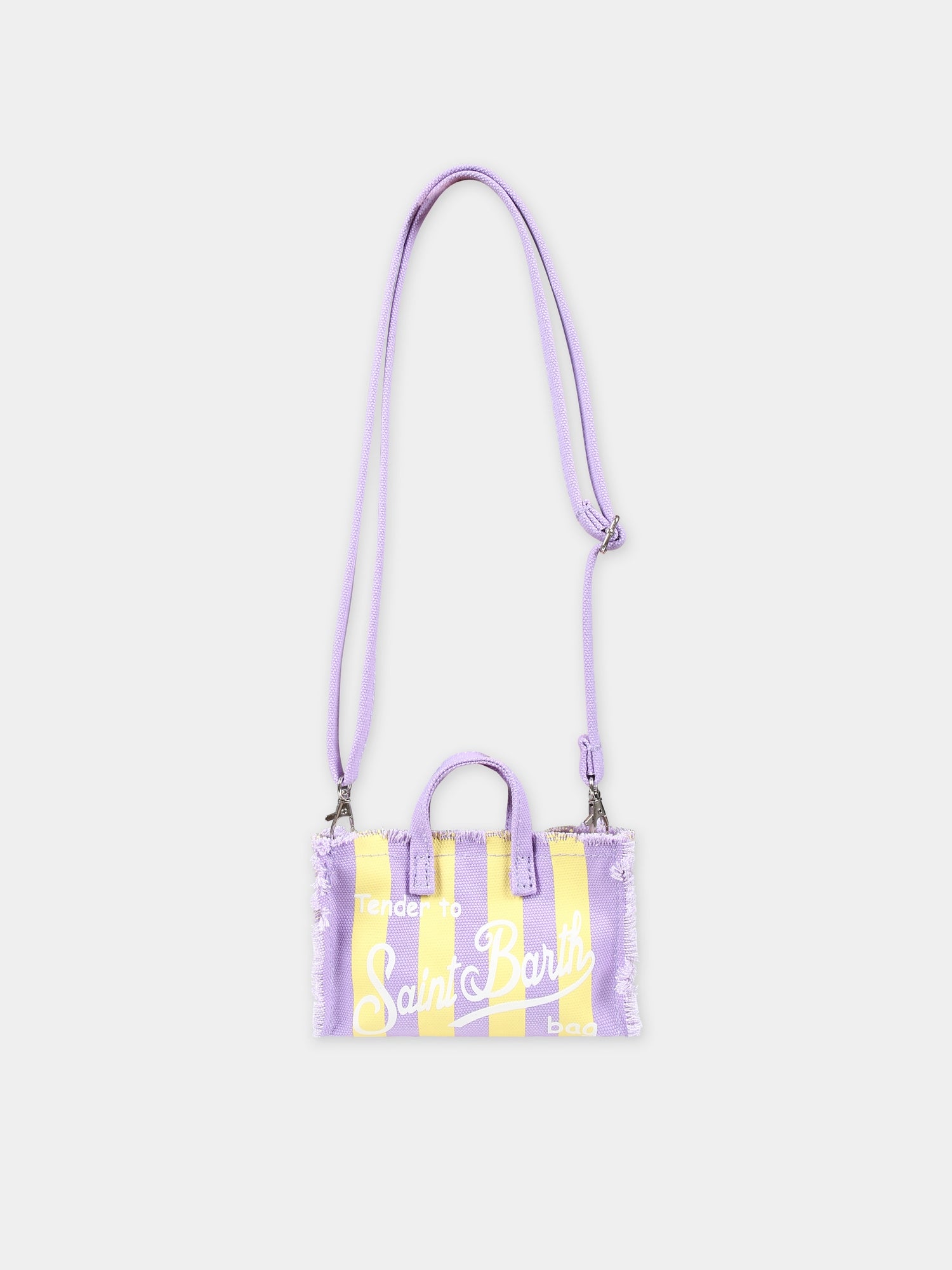 Borsa porta cellulare viola per bambina con logo,Mc2 Saint Barth,PHONE001 00603F