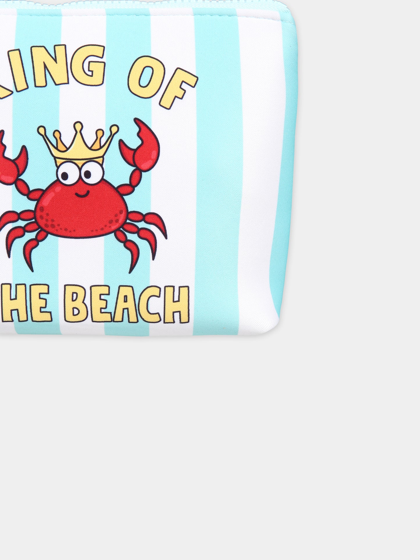 Pochette verde per bambina con stampa granchio,Mc2 Saint Barth,ALIN001 02814F