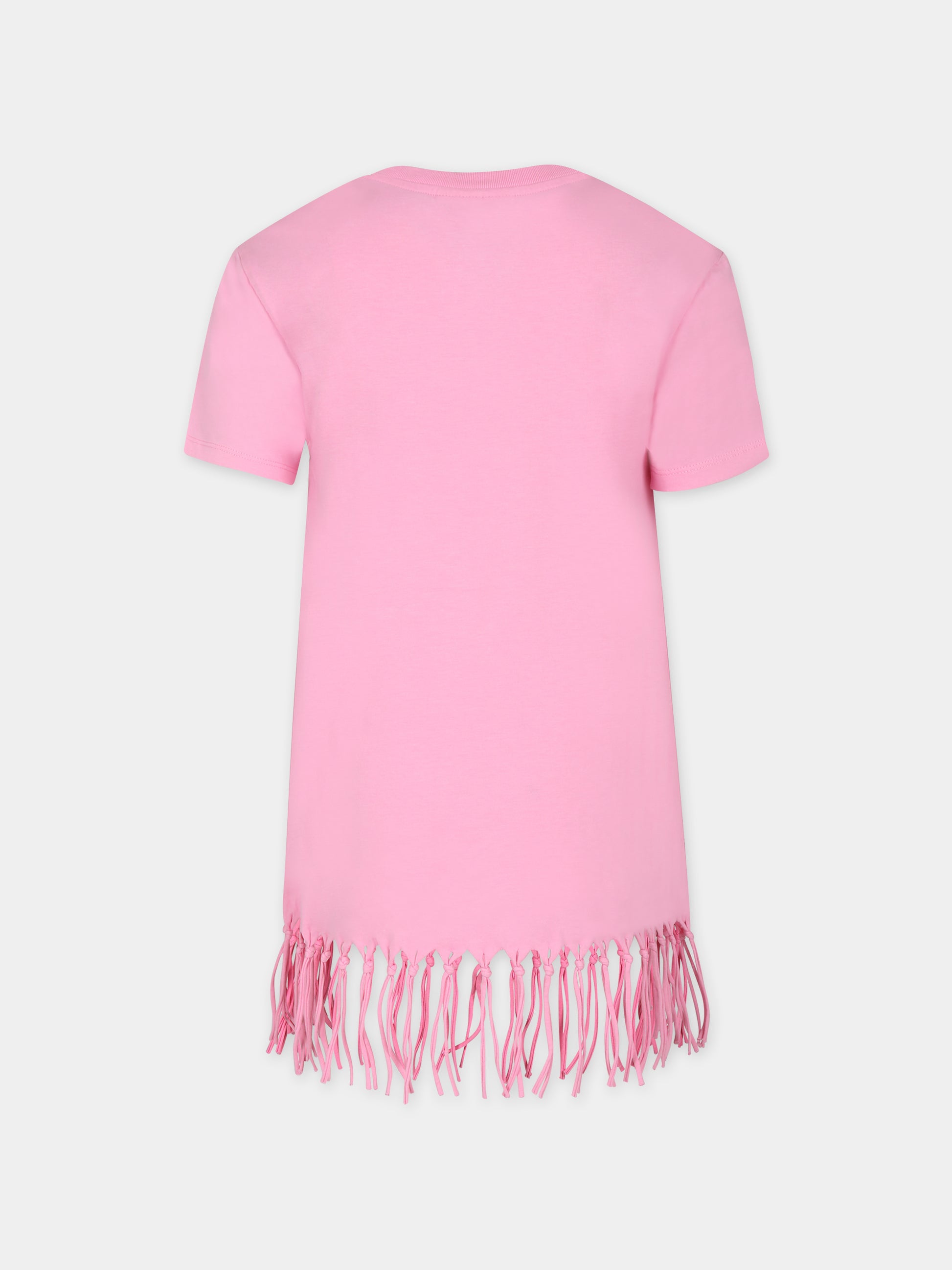 Vestito rosa per bambina con fragole,Mc2 Saint Barth,ABY0001 02547F