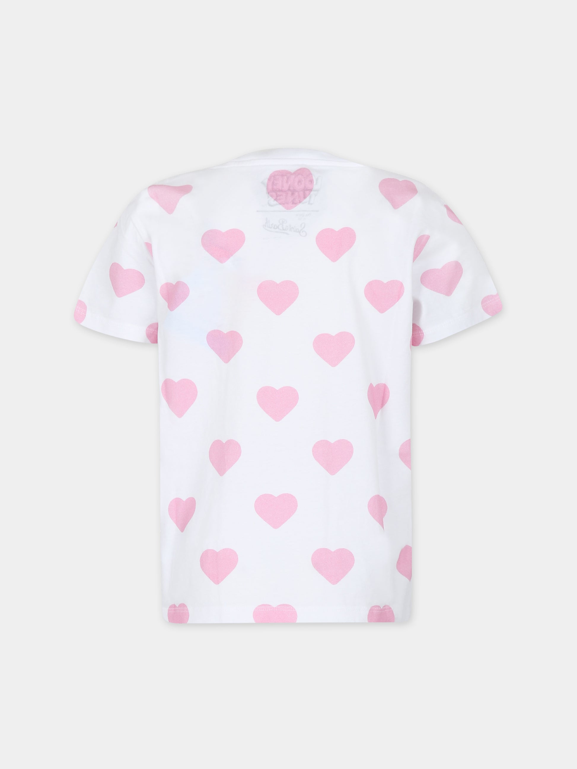 T-shirt bianca per bambina con stampa Looney Tunes,Mc2 Saint Barth,ELLY001 02028F