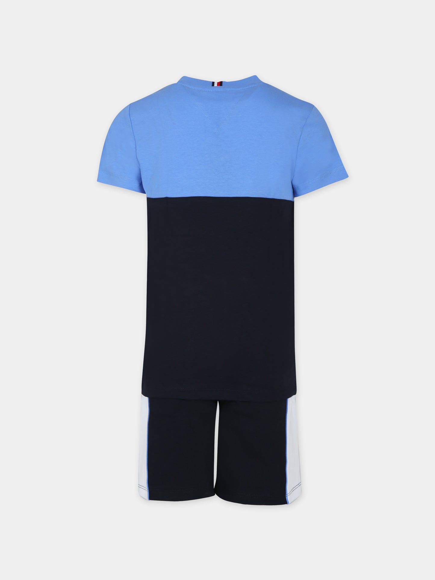 Completo blu per bambino con logo,Tommy Hilfiger Junior,24STHKB0KB08831J C30