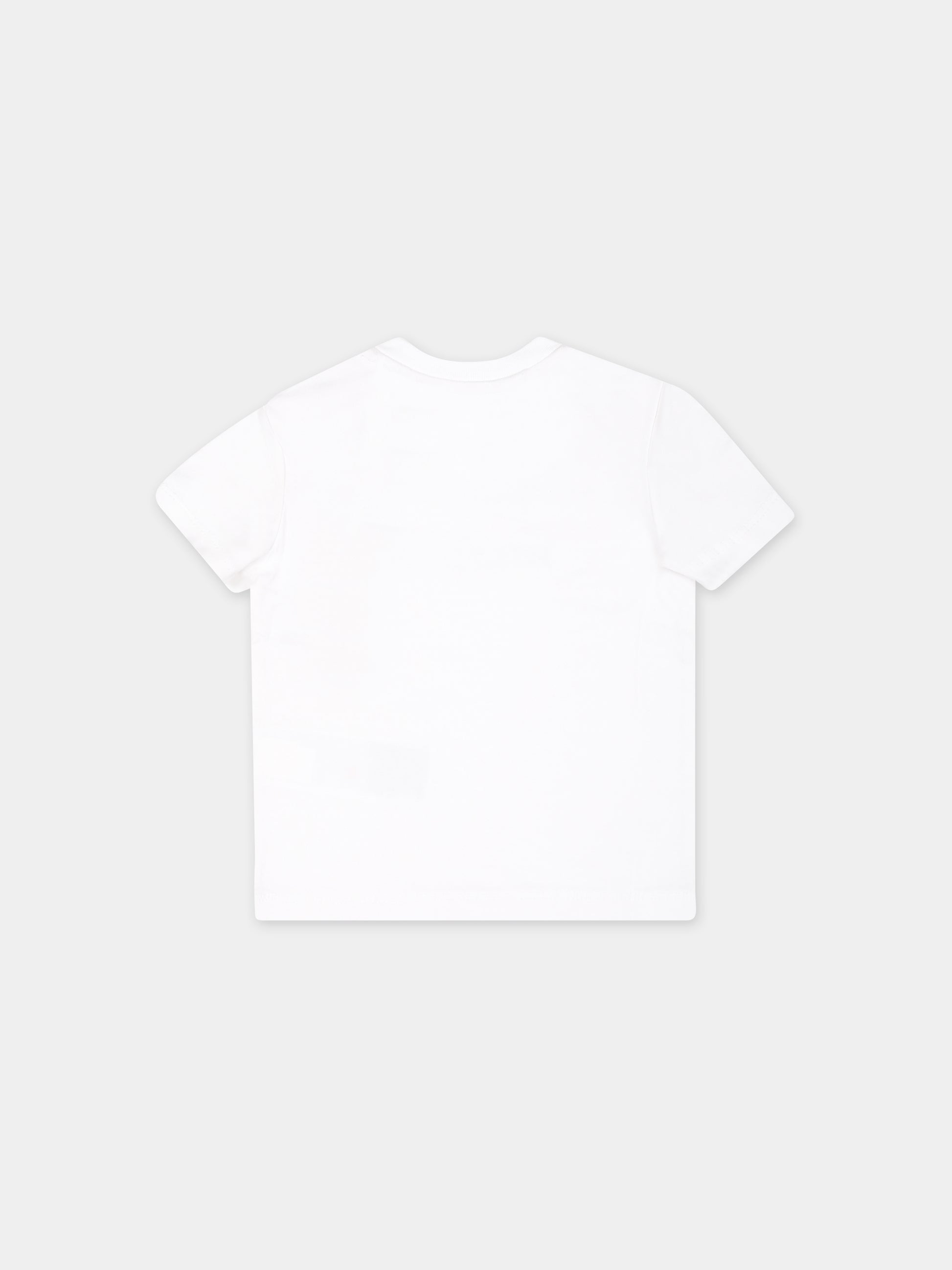 T-shirt bianca per neonato con logo,Tommy Hilfiger Junior,24STHKN0KN01805J YBR