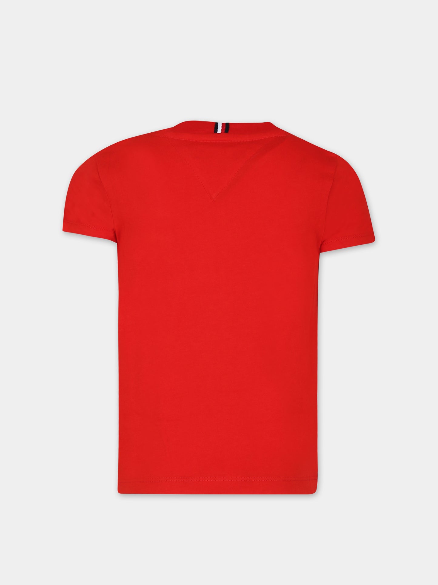 T-shirt rossa per bambino con logo,Tommy Hilfiger Junior,24STHKB0KB08802J XND