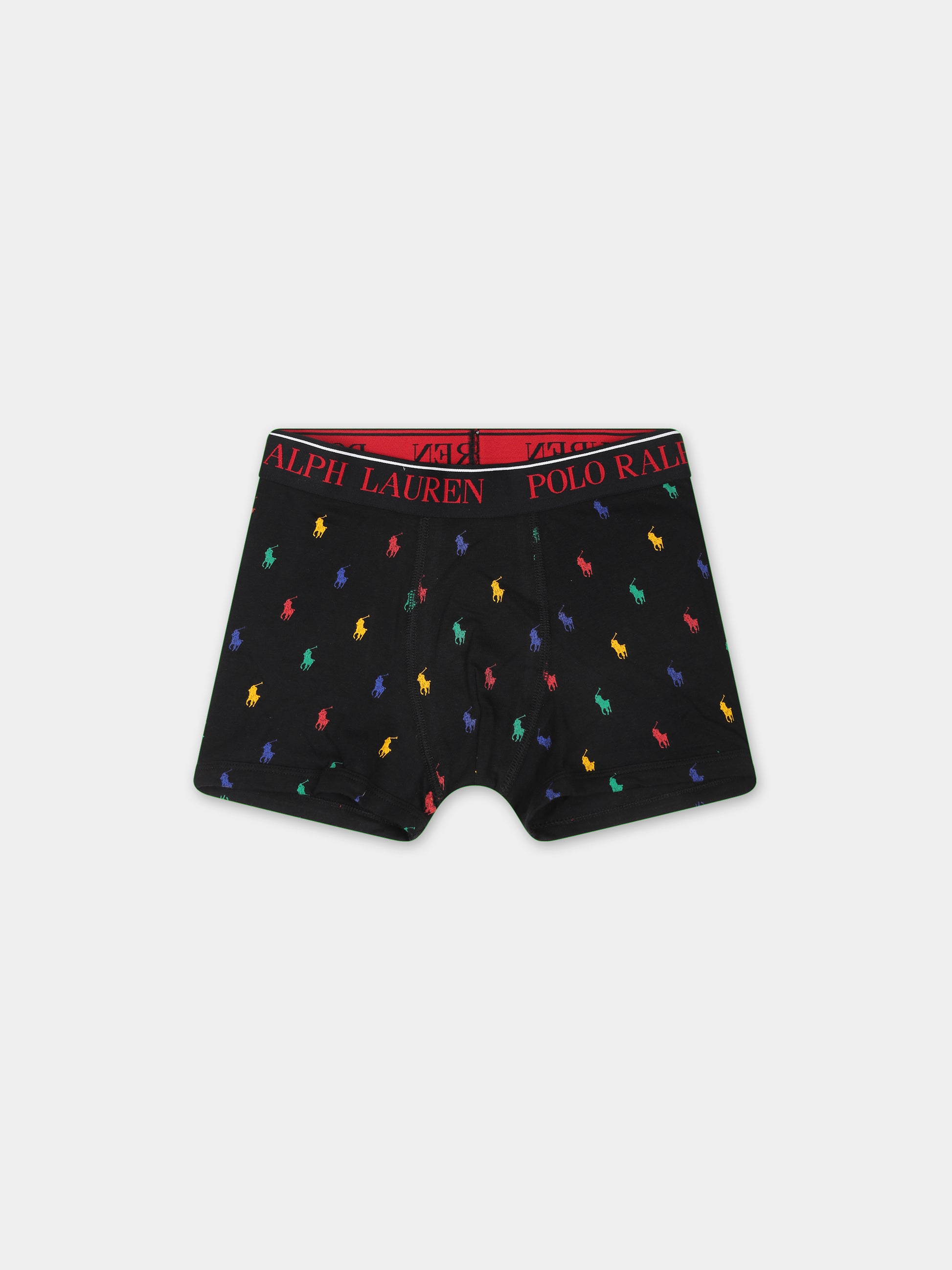 Set boxer multicolor per bambino con cavallino e logo,Ralph Lauren Kids,RL9P5015 9P5015 K0O