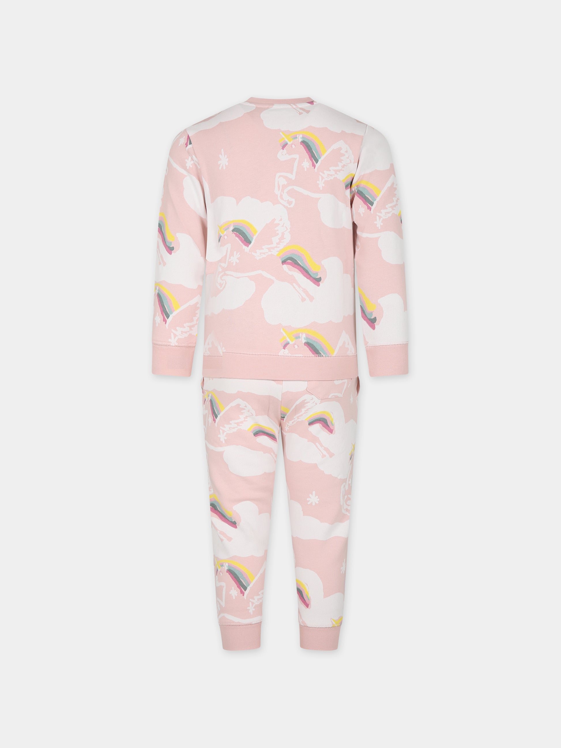 Completo rosa per bambina con unicorni,Stella Mccartney Kids,TT3A00 Z1347 505MC