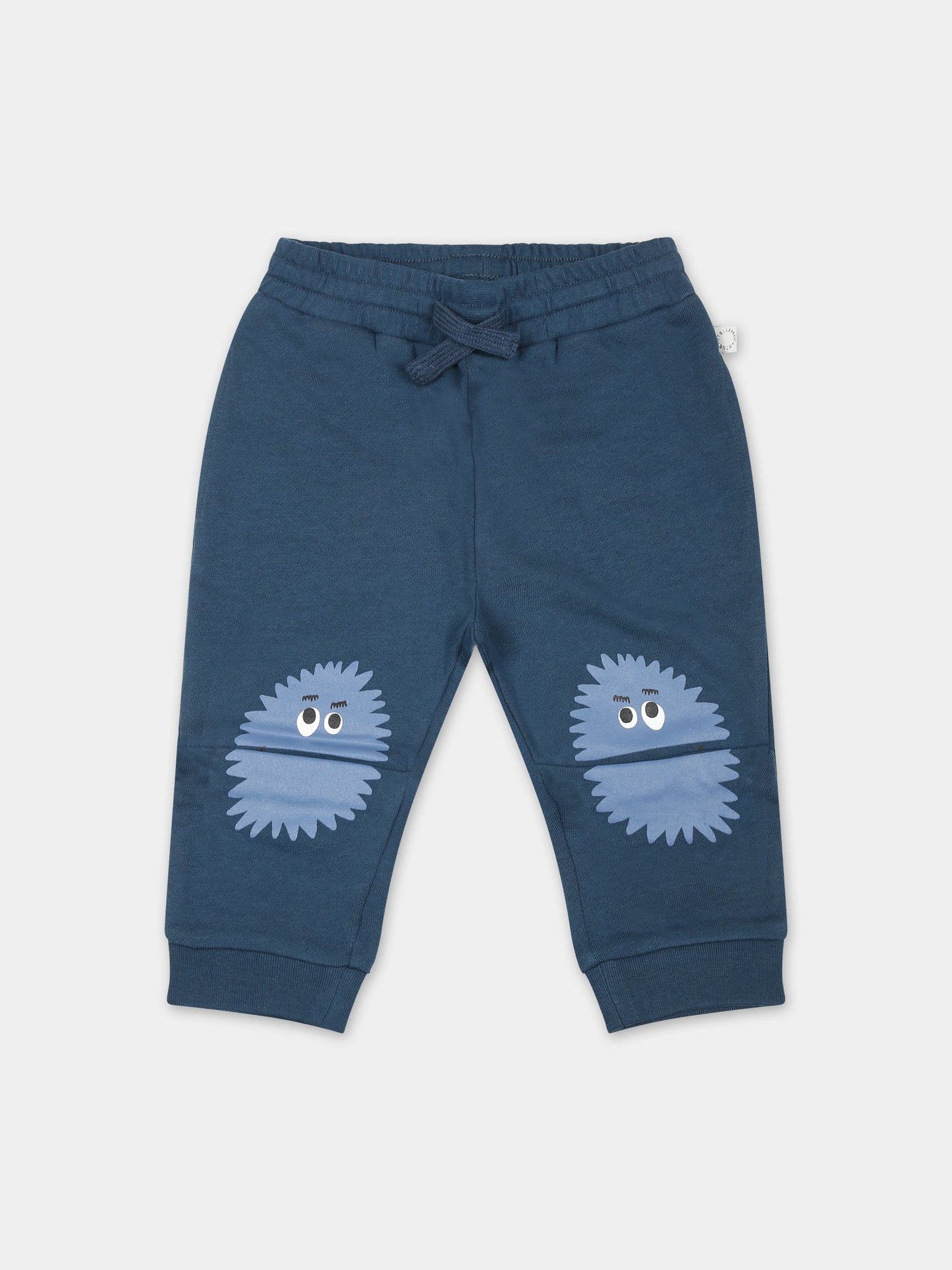 Felpa blu per neonato con stampa mostro,Stella Mccartney Kids,TT6540 Z0447 625