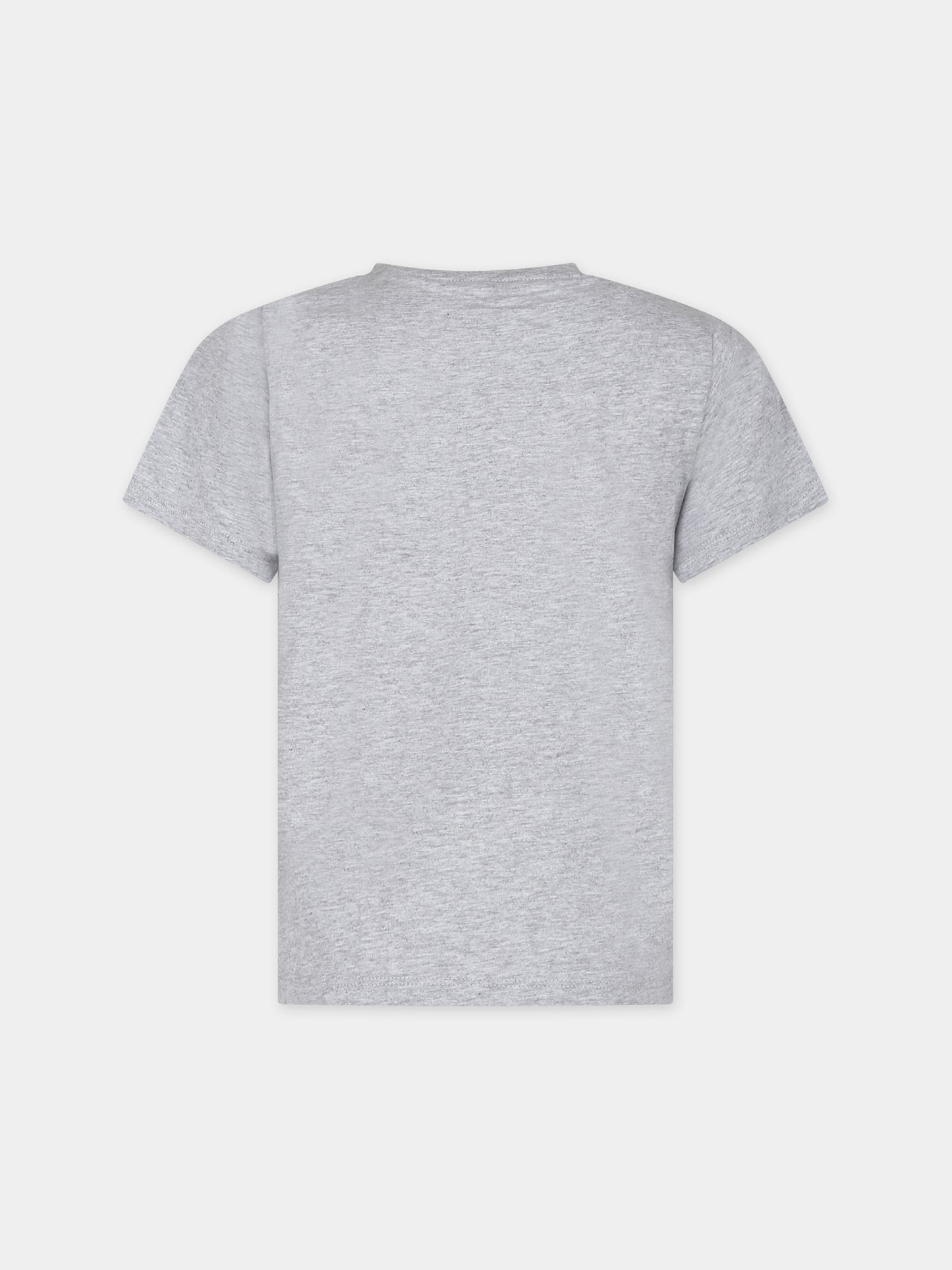 T-shirt grigia per bambino con stampa orso,Stella Mccartney Kids,TT8P81 Z0434 905