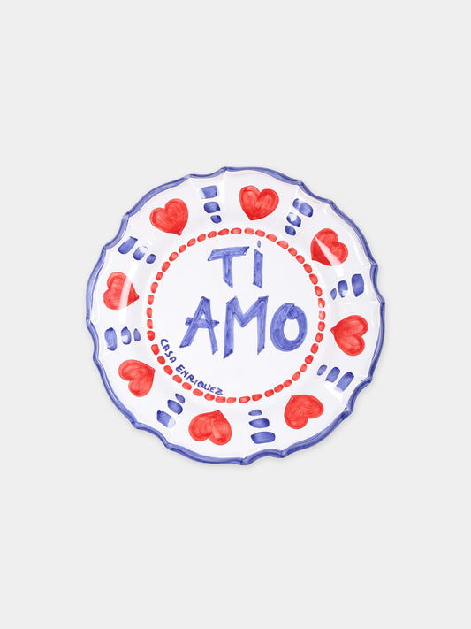 Piatto Ti Amo multicolor per bambini,Alessandro Enriquez,TI AMO