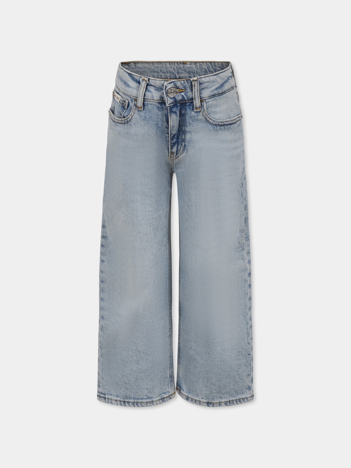 Jeans denim per bambino con logo,Calvin Klein Kids,24F CKIB0IB02297J IB0IB02297 1AA