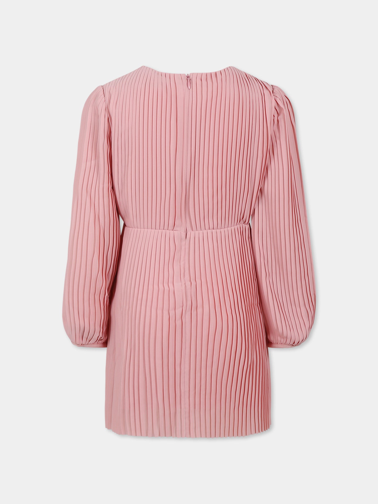 Robe rose pour fille avec logo