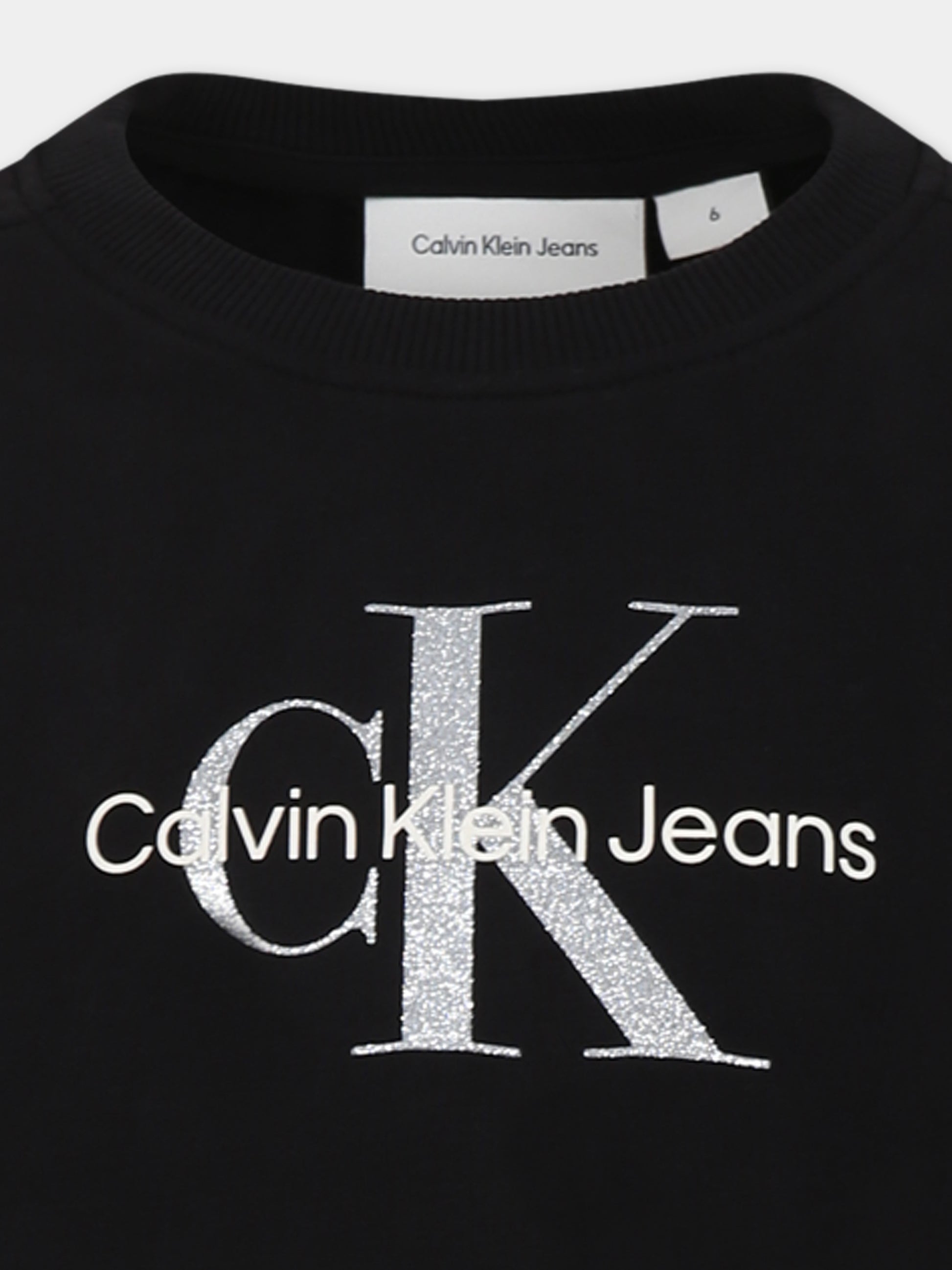 Vestito nero per bambina con logo,Calvin Klein Kids,24F CKIG0IG02771J IG0IG02771 BEH