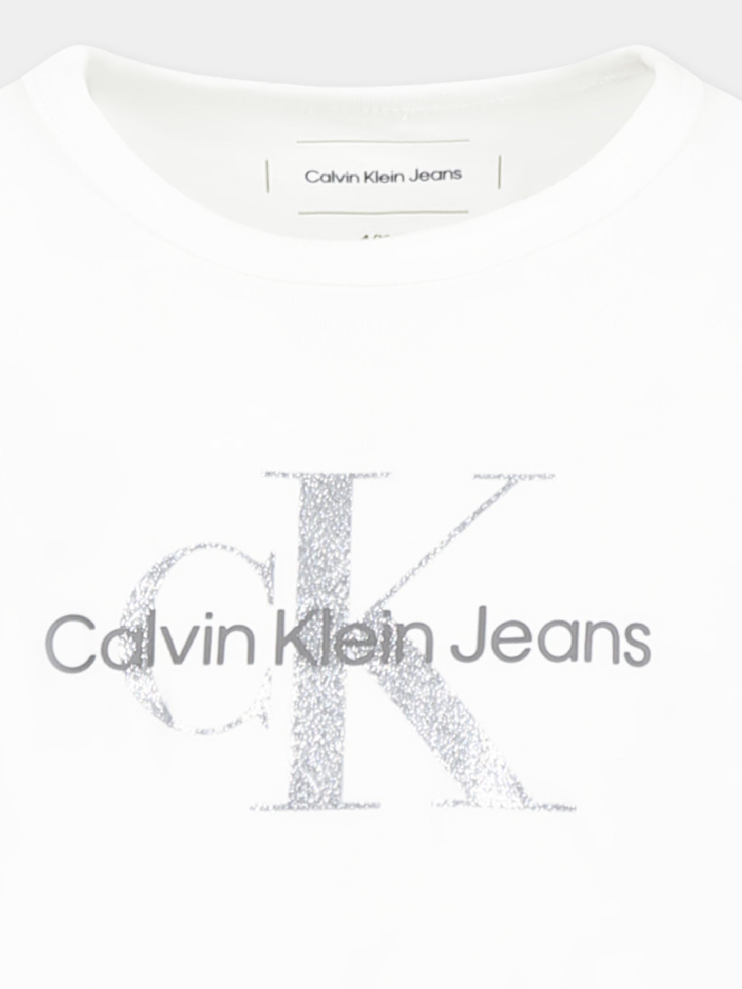 T-shirt bianca per bambina con logo,Calvin Klein Kids,24F CKIG0IG02801J IG0IG02801 YAF