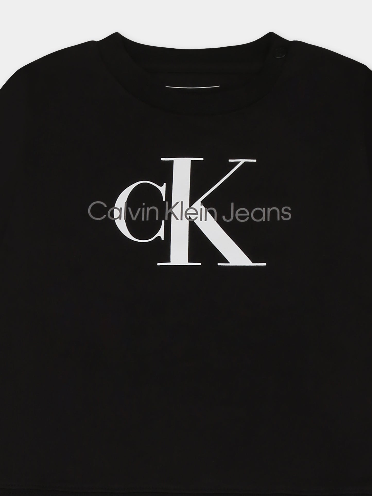 Completo nero per neonati con logo,Calvin Klein Kids,24F CKIN0IN00017J IN0IN00017 BEH