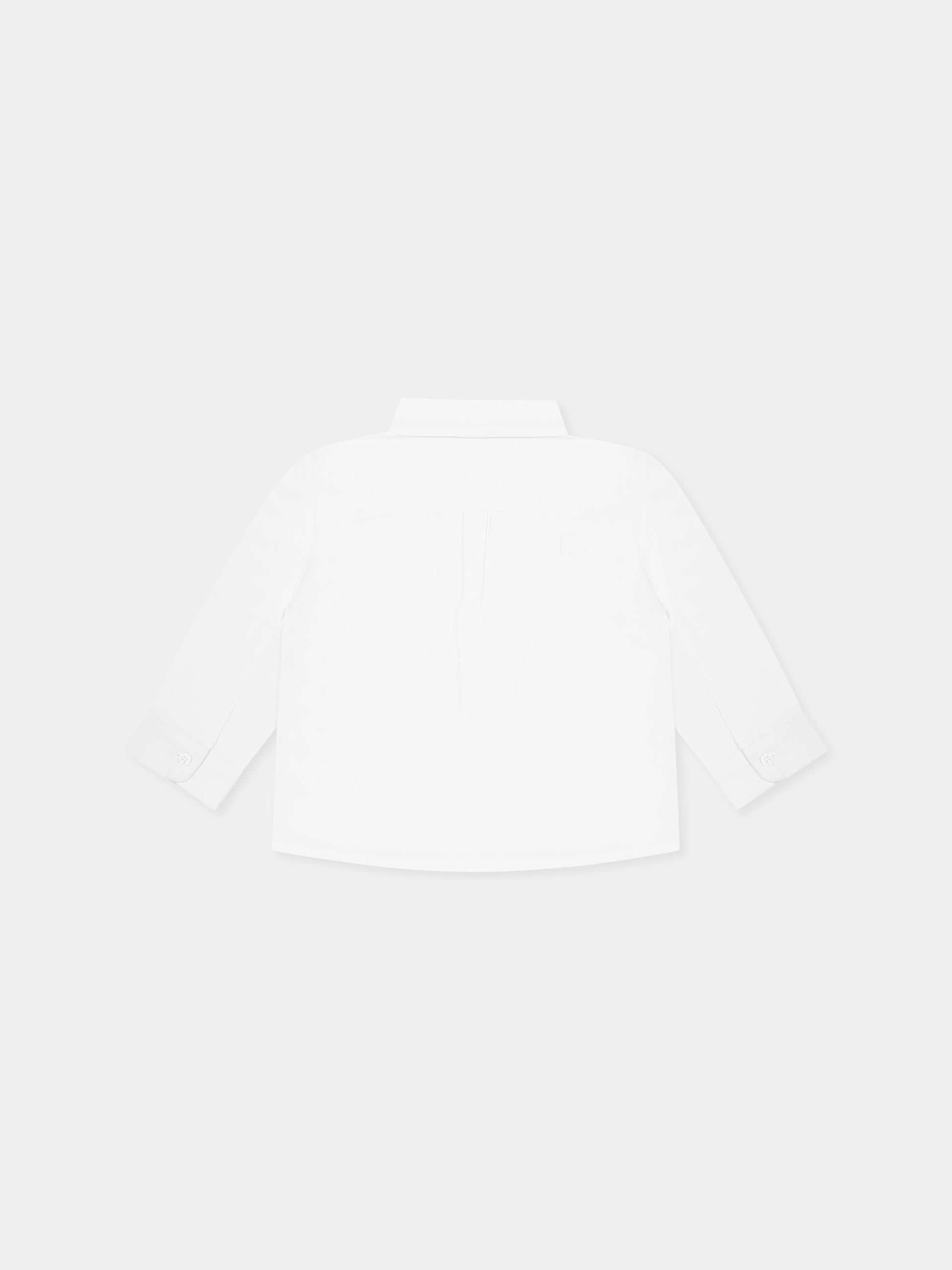 Camicia bianca per neonato con logo,Calvin Klein Kids,24F CKIN0IN00289J IN0IN00289 YAF