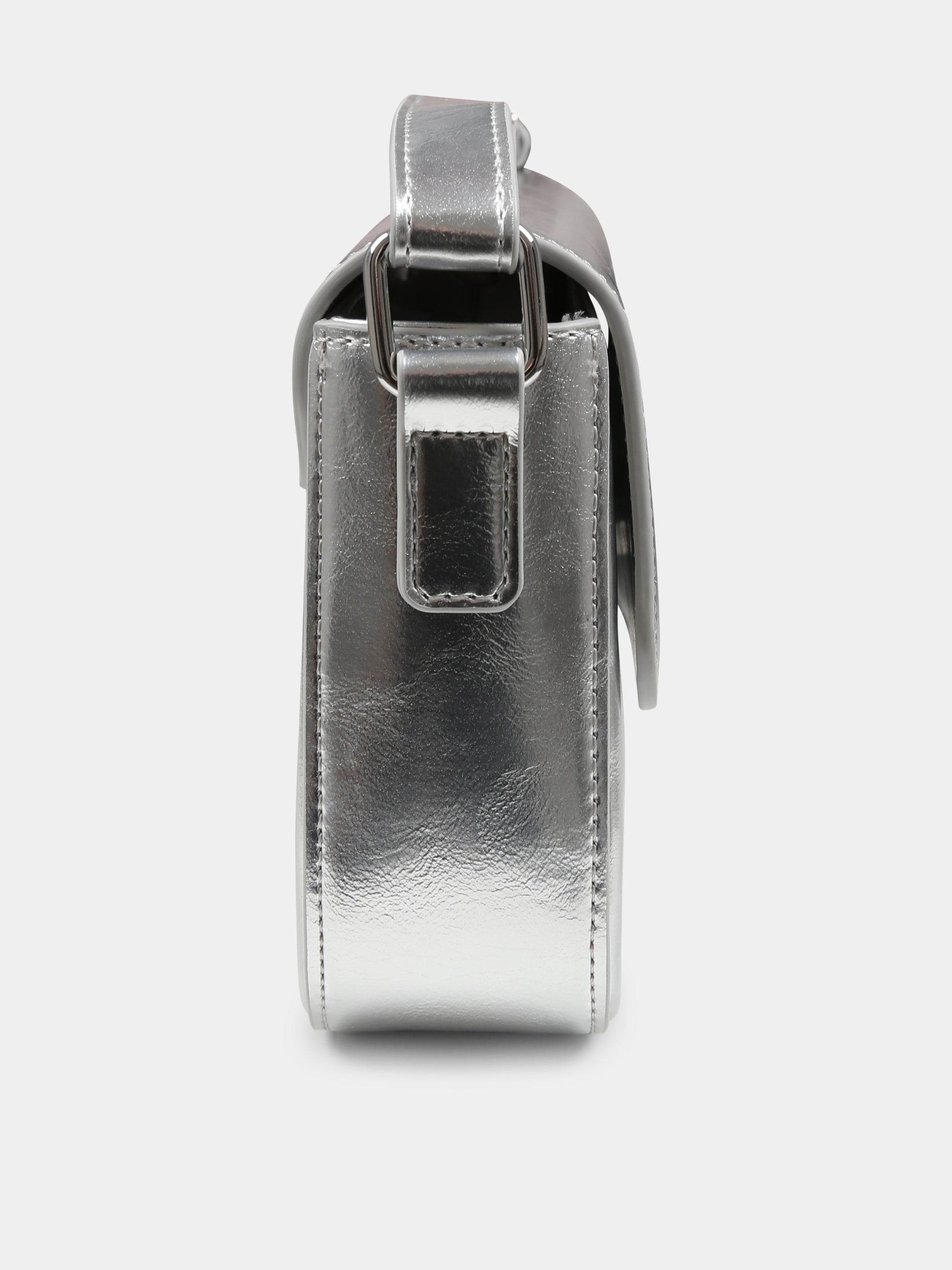 Borsa argento per bambina con logo,Calvin Klein Kids,24F CKIU0IU00688 IU0IU00688 0IV