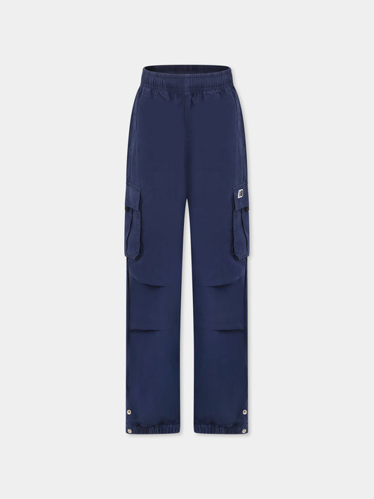 Pantaloni blu per bambino con logo,New Balance,NOS NBLAKB0078 LAKB0078 NNY