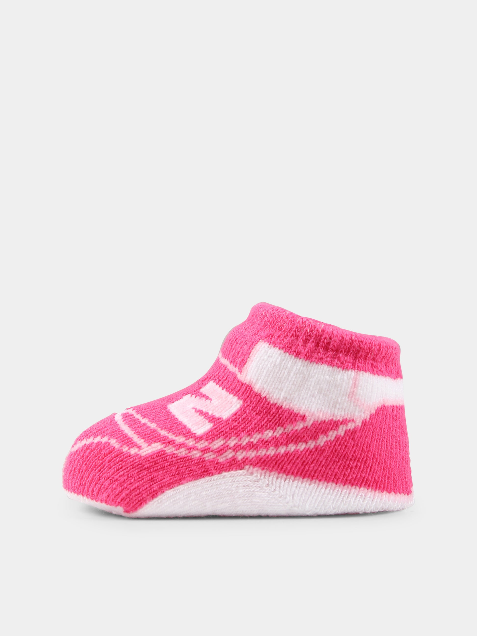 Set calzini rosa per neonata con logo,New Balance,25S NBLAKB0104 LAKB0104 LLS