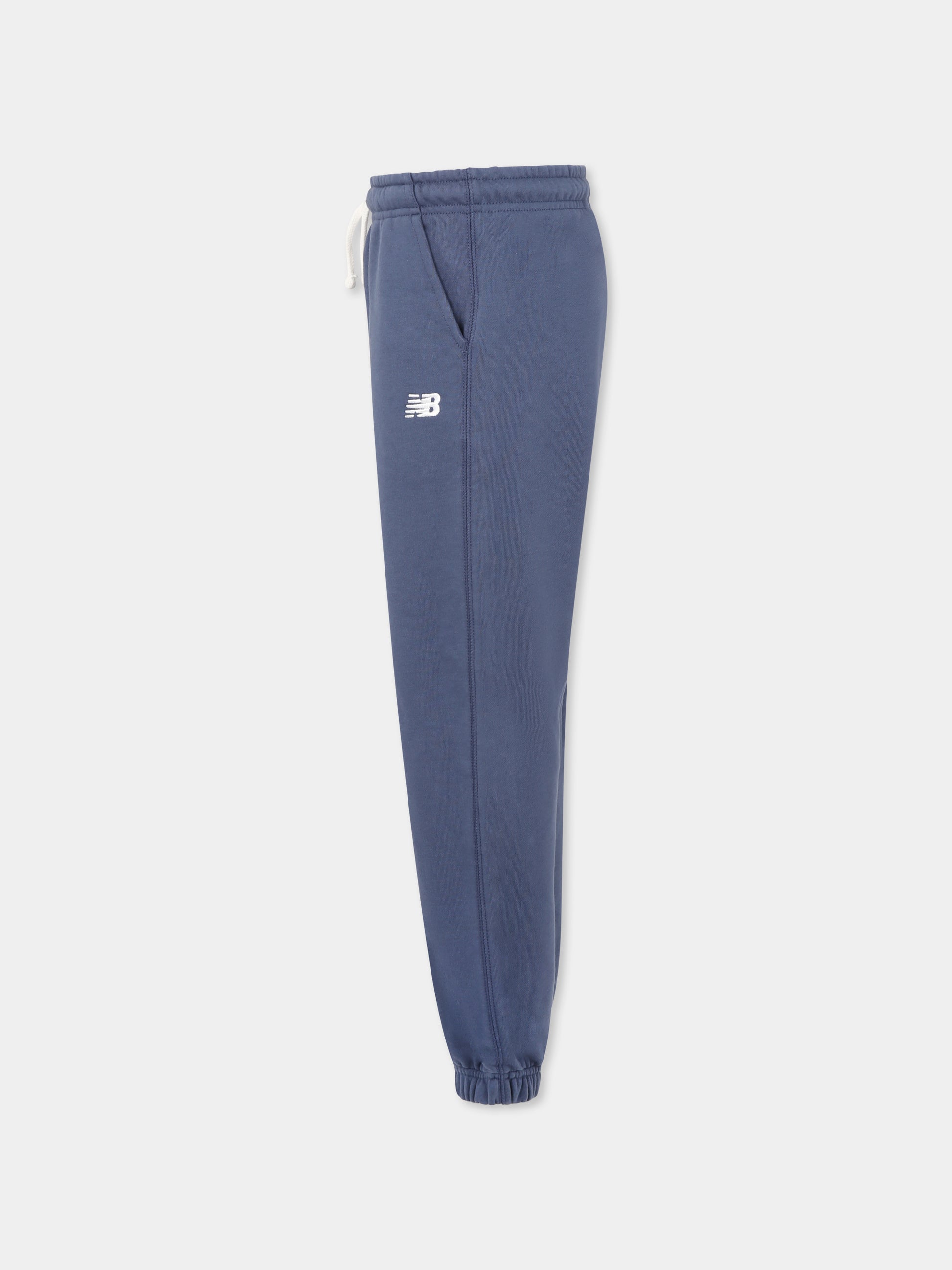Pantaloni blu per bambina con logo,New Balance,NOS NBLAKG0058 LAKG0058 VTI