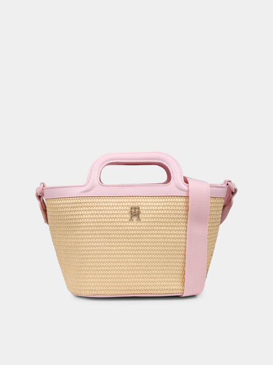 Sac beige pour fille avec logo