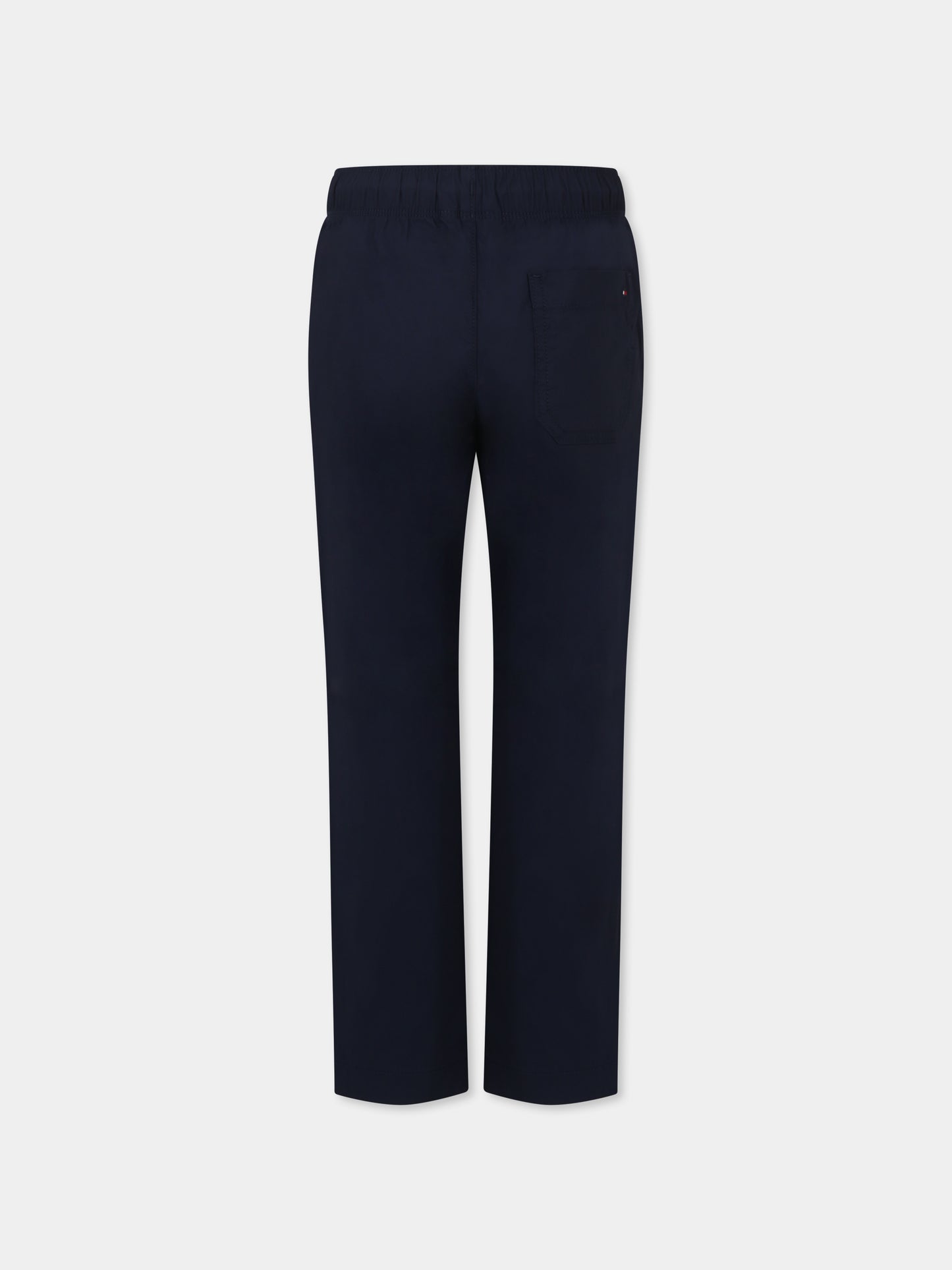 Pantaloni blu per bambino con bandierina,Tommy Hilfiger Junior,24F THKB0KB09306J KB0KB09306 C1G