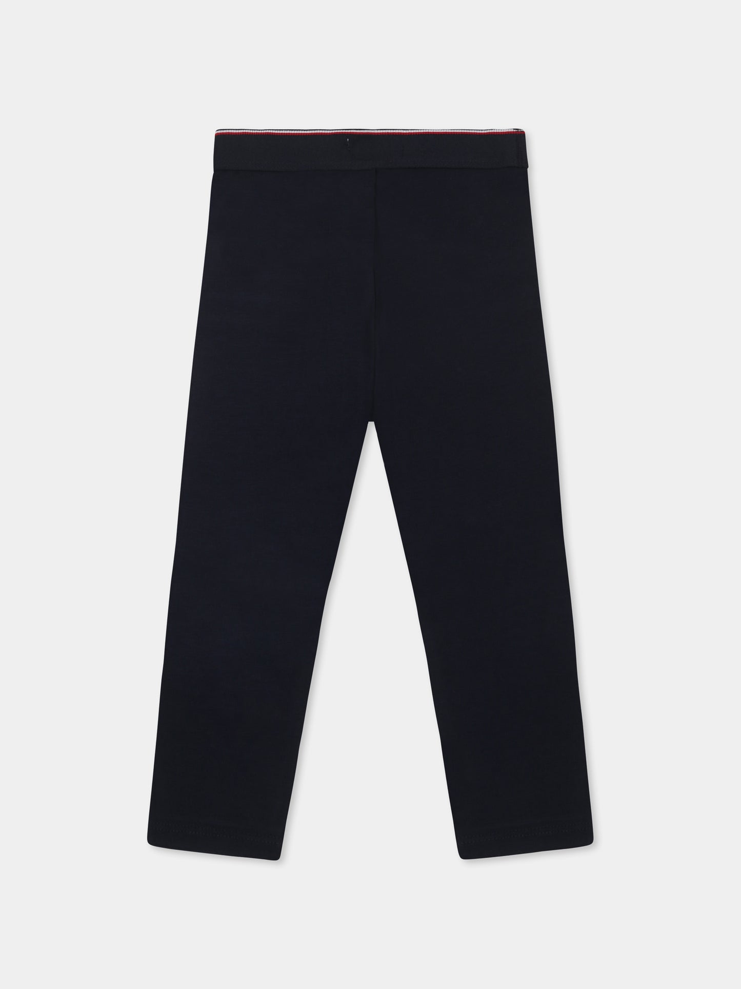 Leggings blu per neonata con bandierina,Tommy Hilfiger Junior,24F THKN0KN01955J KN0KN01955 C1G