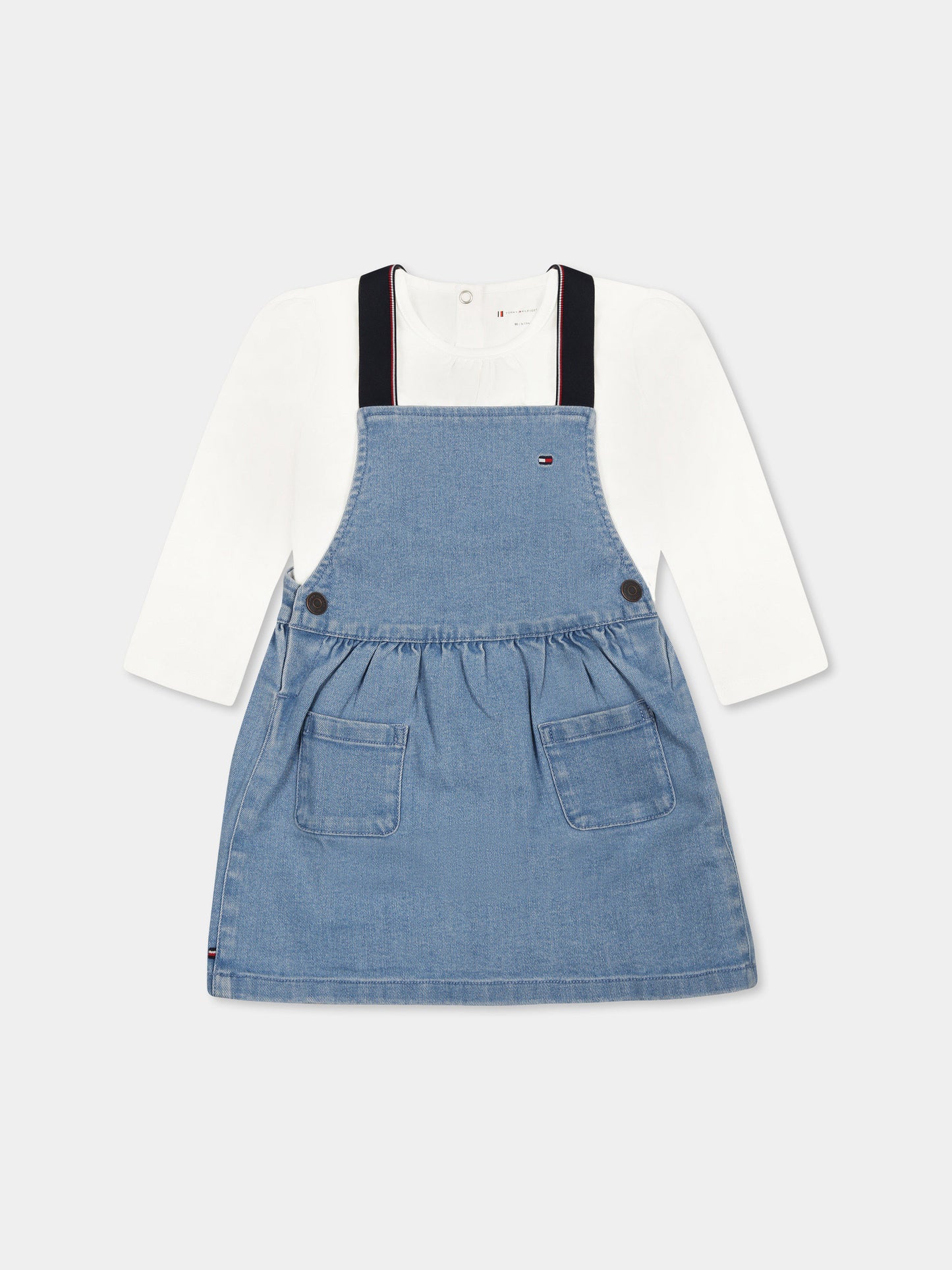 Ensemble multicolore pour bébé fille avec drapeau