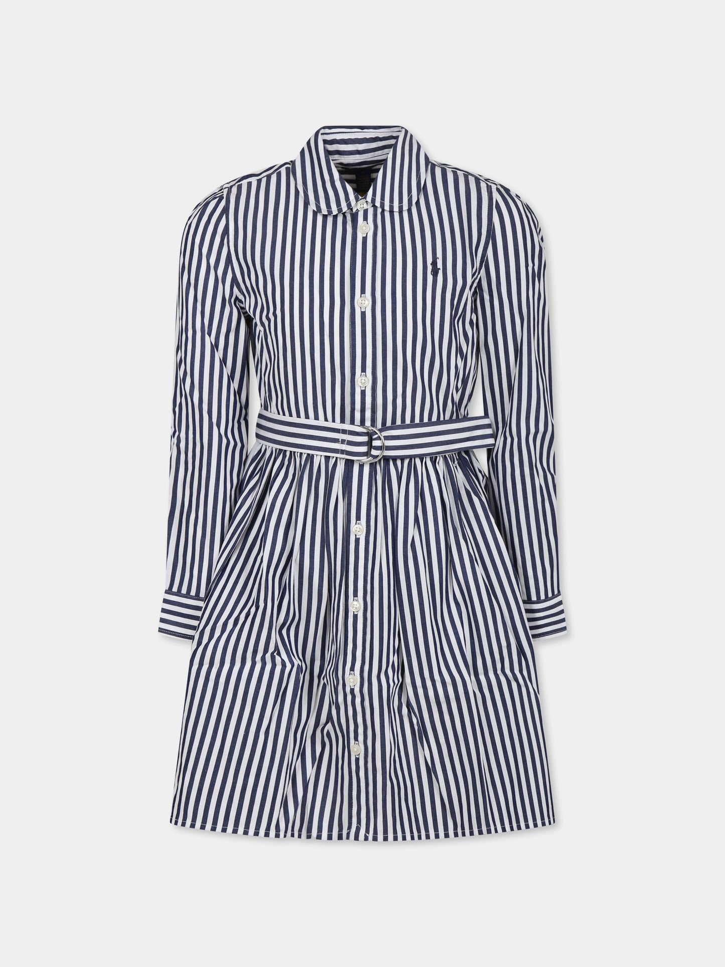 Robe bleue pour fille avce cheval