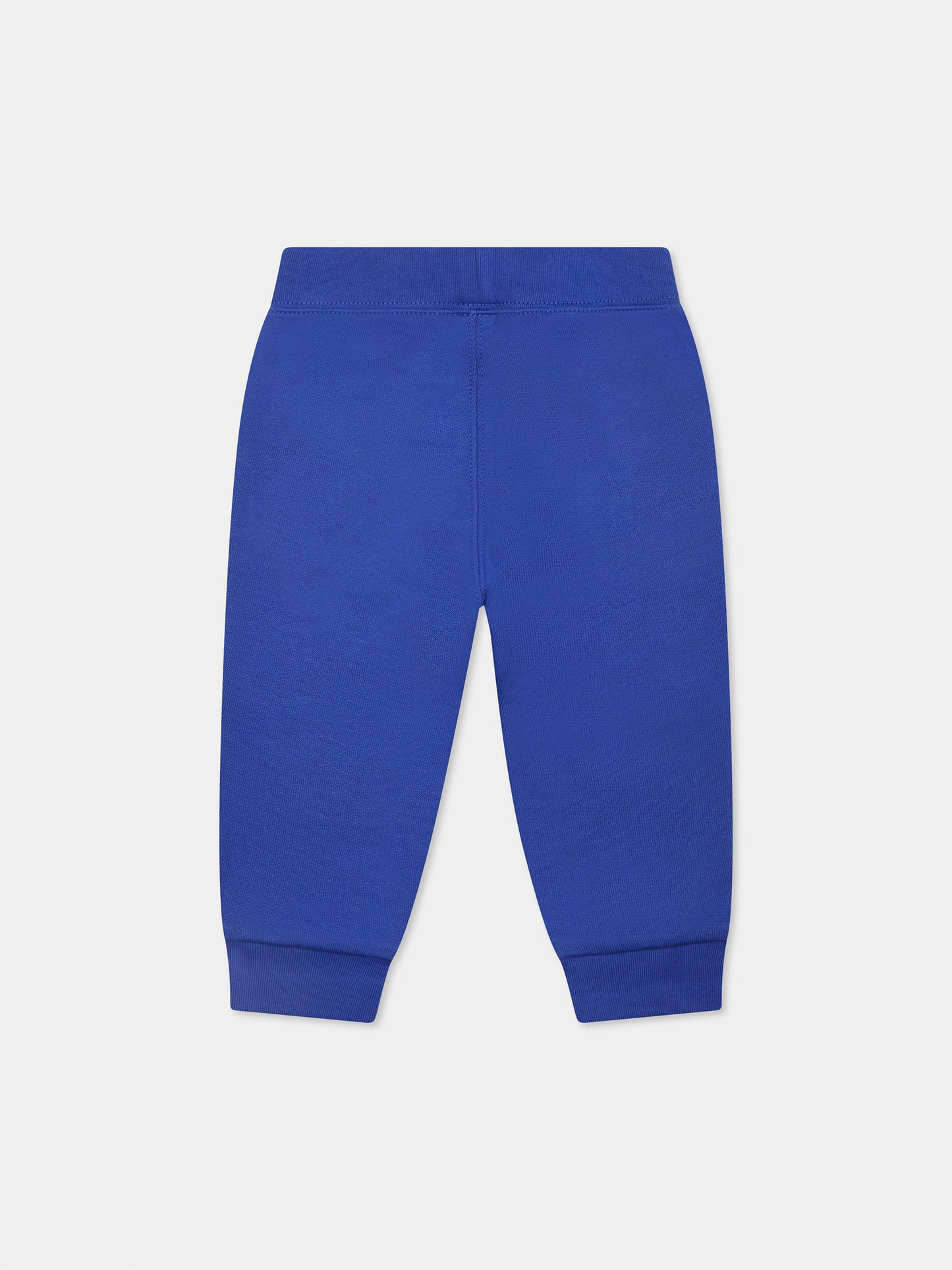 Pantalon bleu pour bébé garçon avec cheval