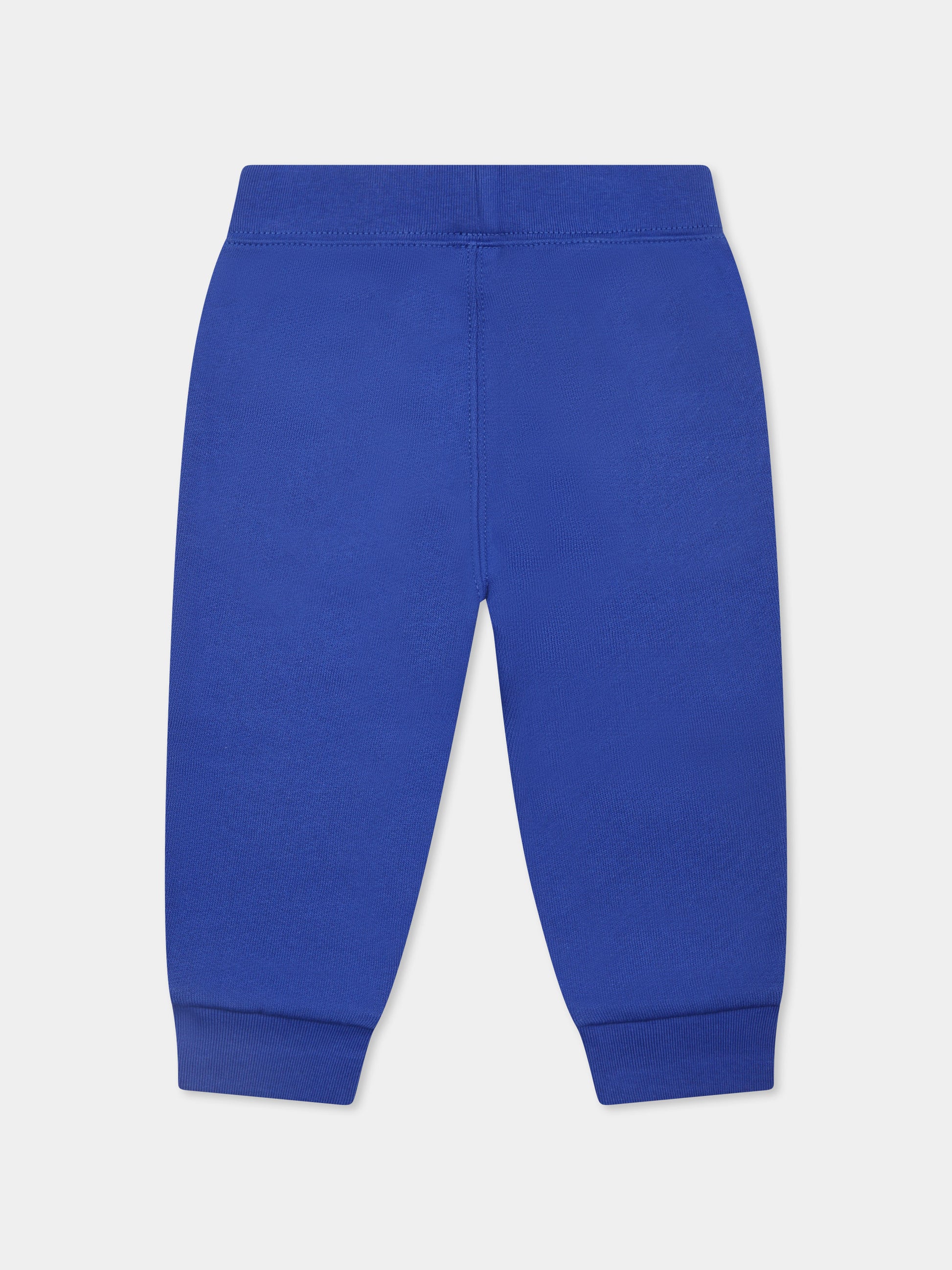 Pantaloni blu per neonato con cavallino,Ralph Lauren Kids,799362011 TRAVEL BLUE