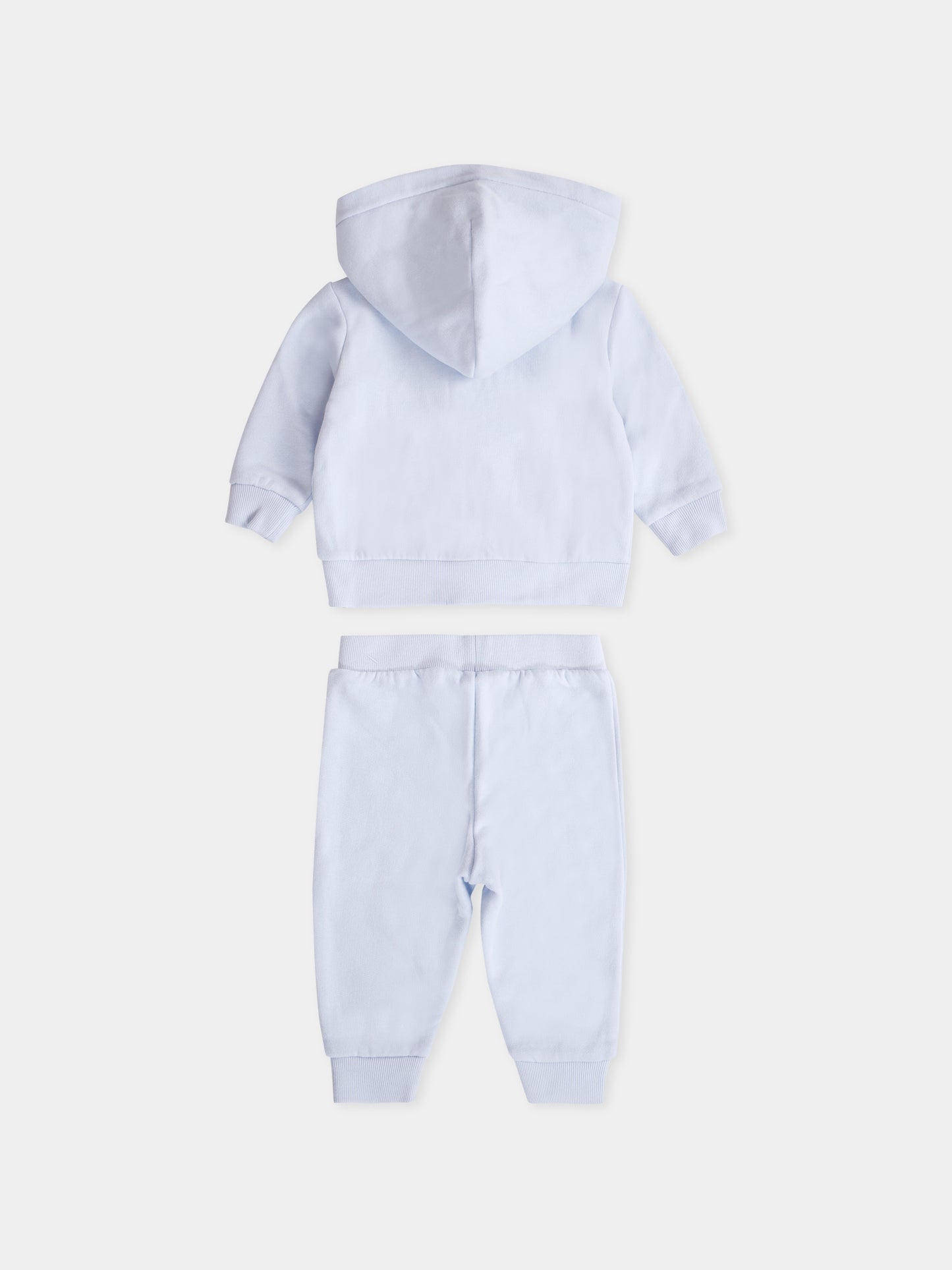 Ensemble bleu clair pour bébé garçon avec cheval