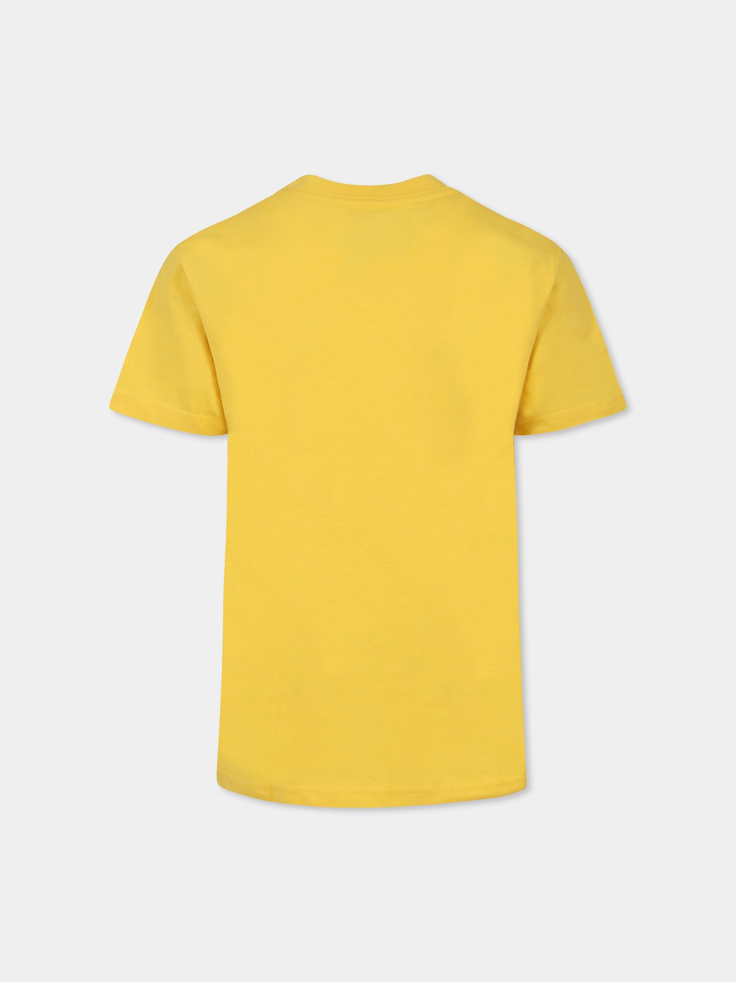 T-shirt jaune pour garçon avec cheval