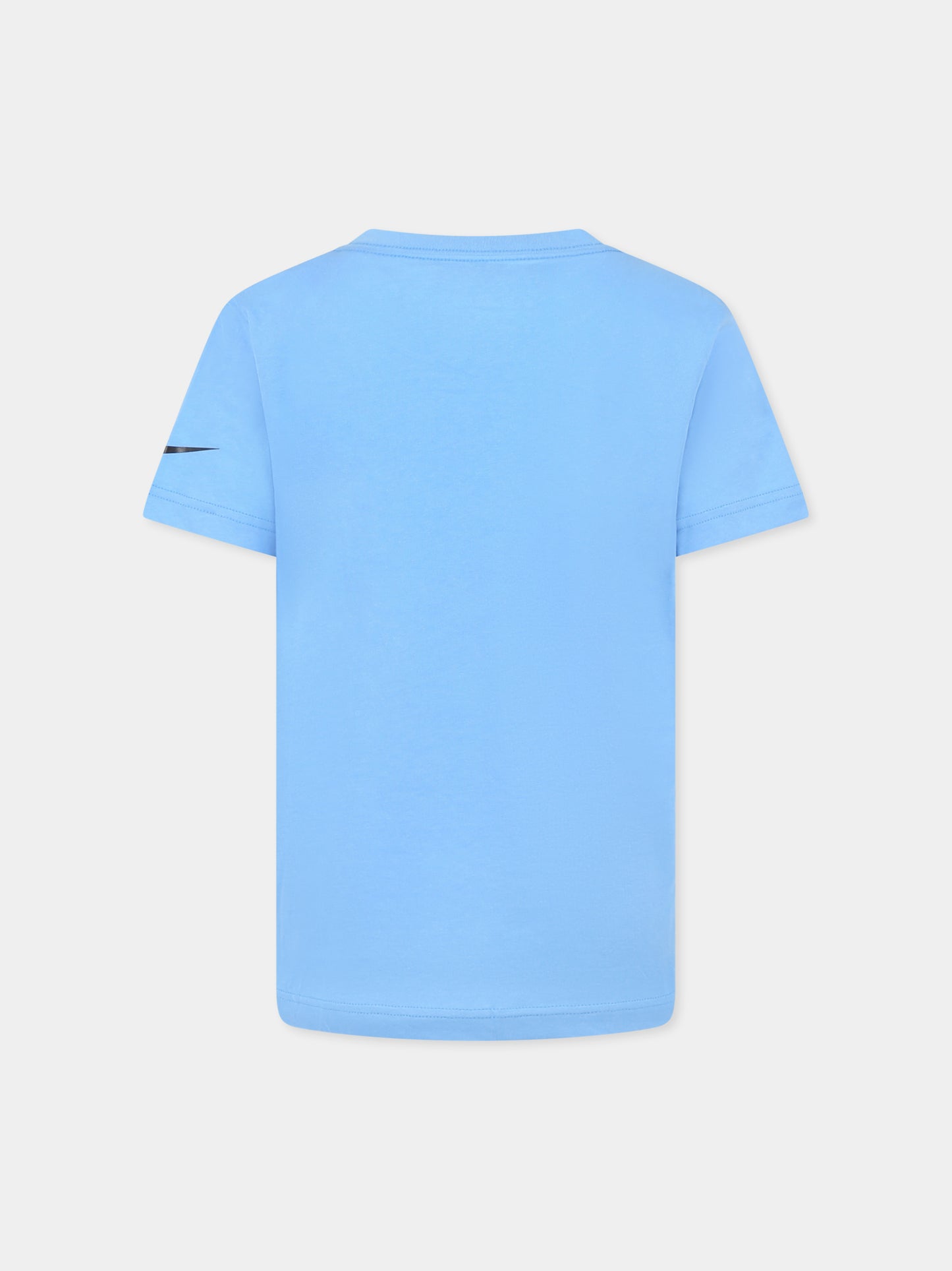 T-shirt bleu clair pour garçon avec écriture