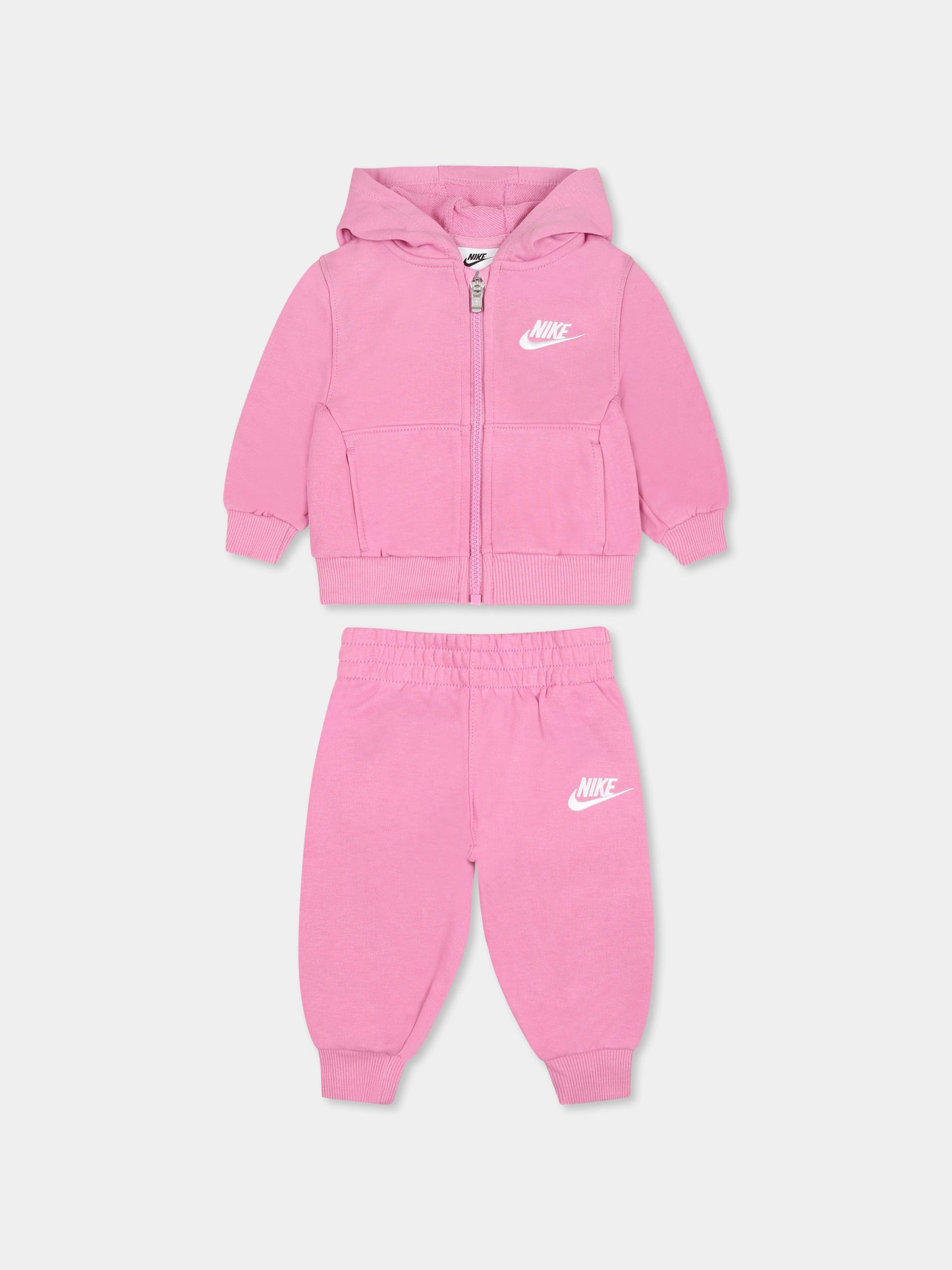 Completo rosa per neonata con logo,Nike,66M485 ACG