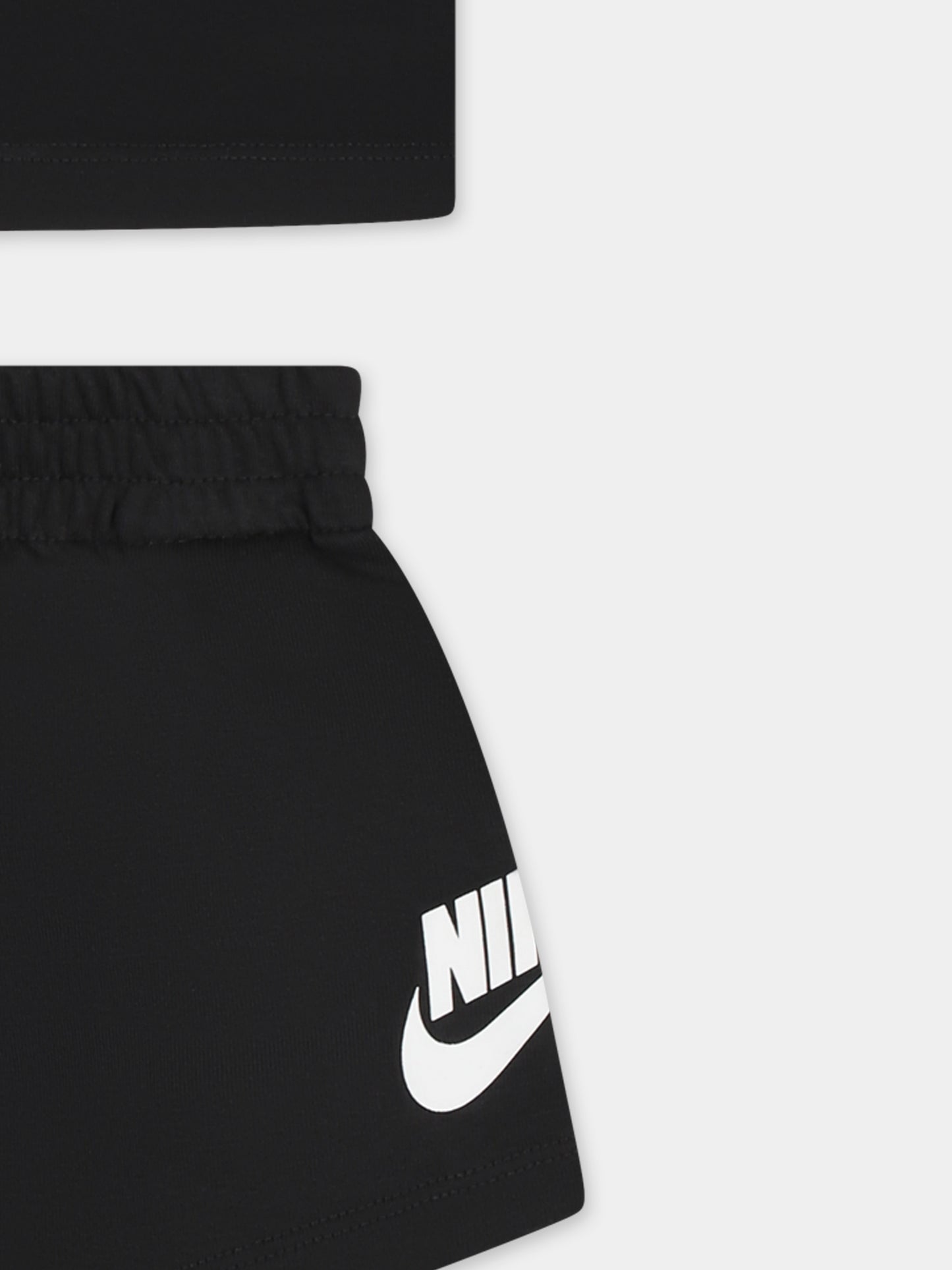 Completo nero per neonato con logo,Nike,66L596 023