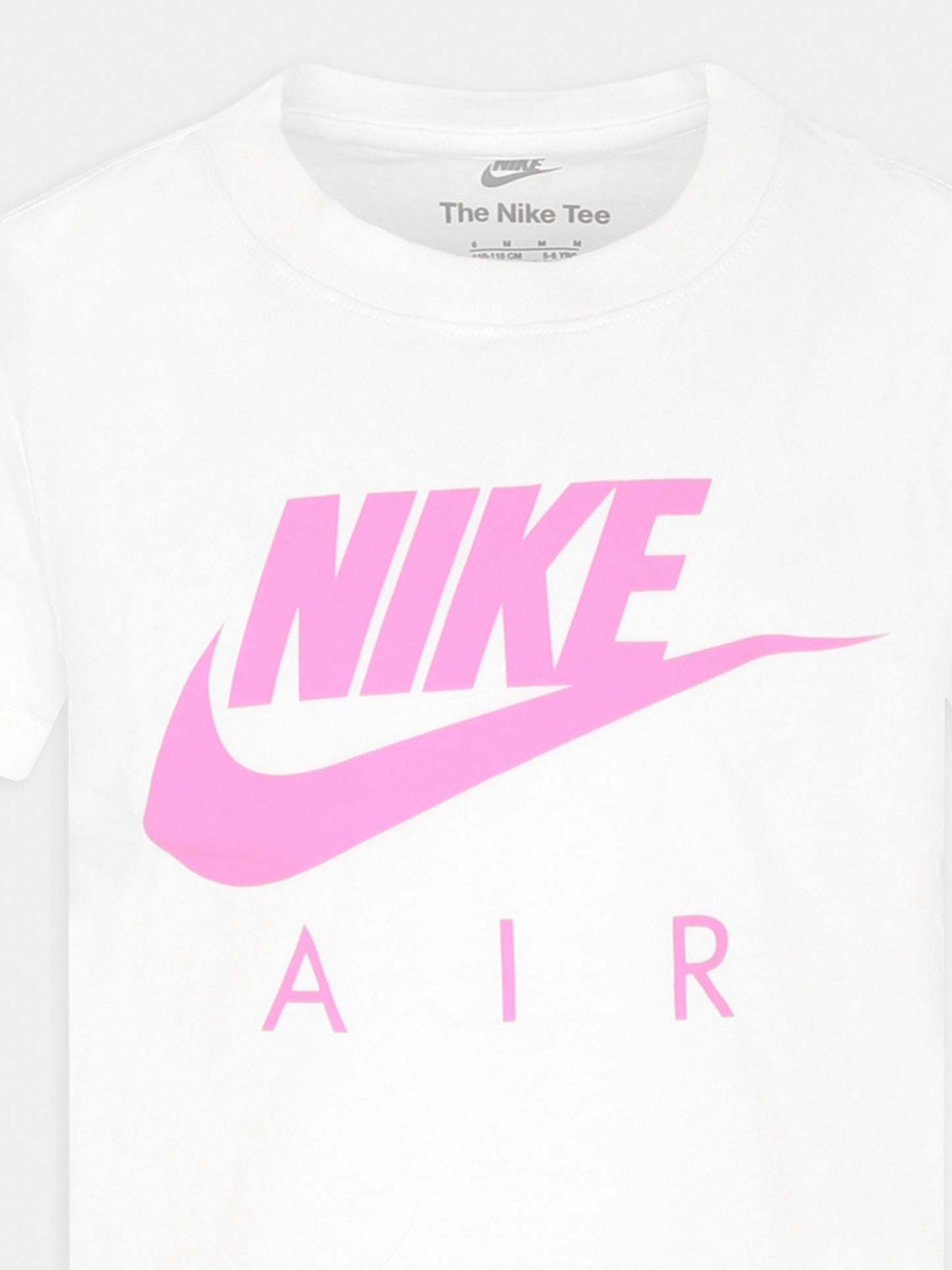 T-shirt blanc pour fille avec logo