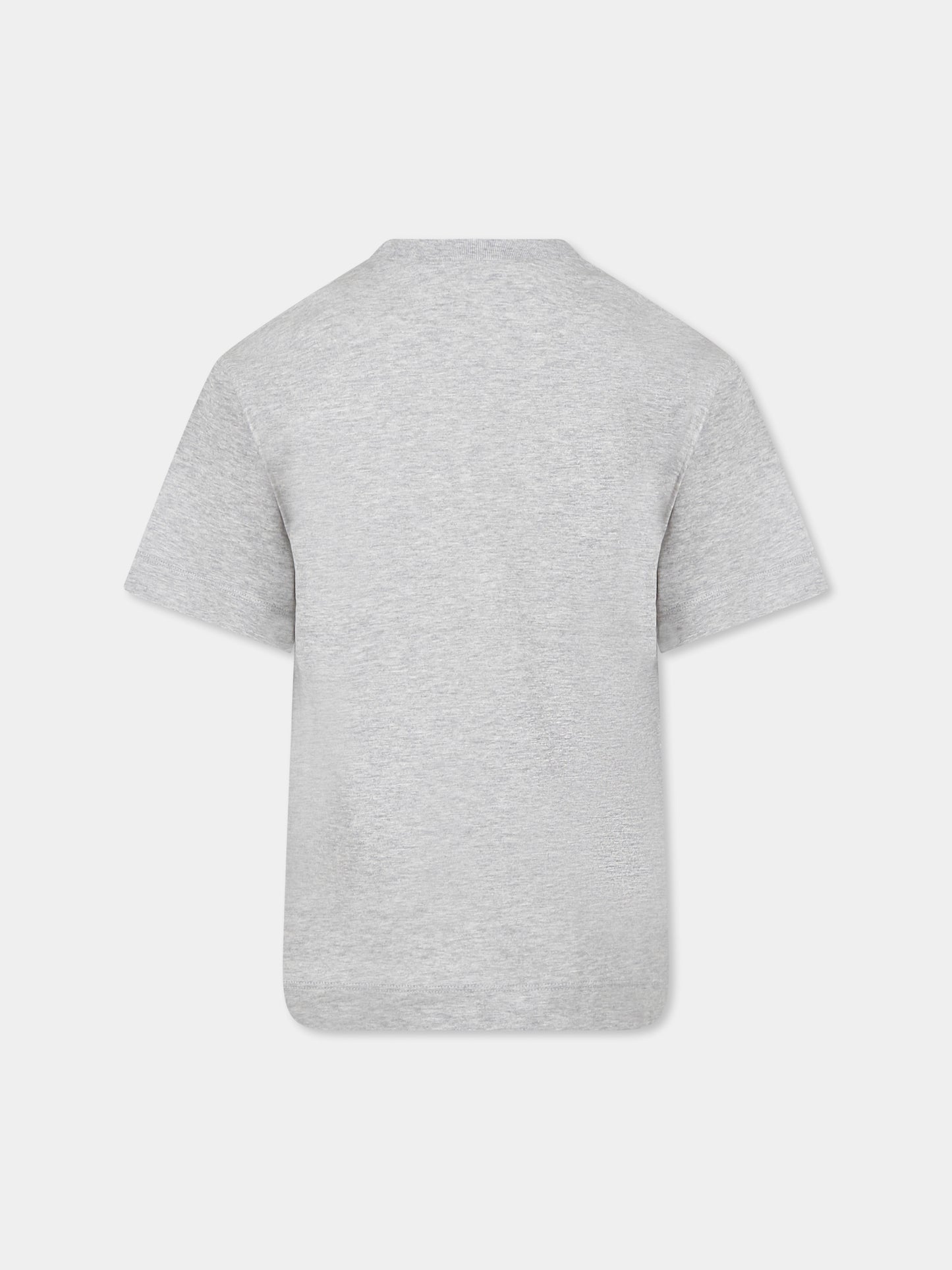 T-shirt gris pour enfants avec logo